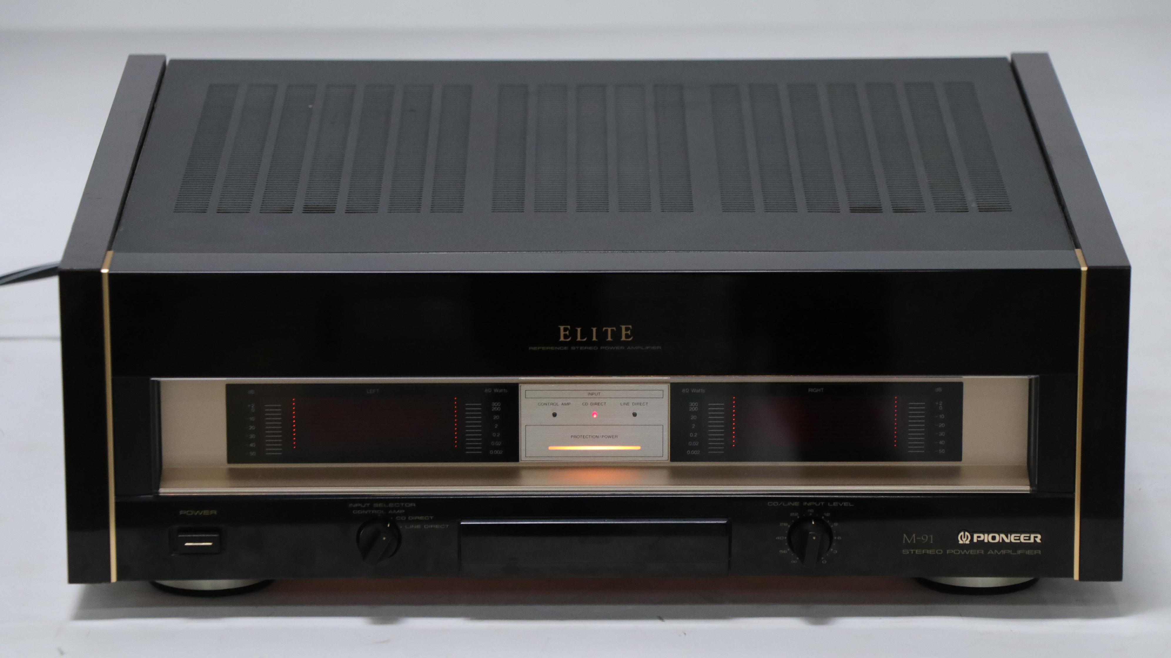 Pioneer Elite M-91 Reference Stereo Power Amplifier, Late 20th Century