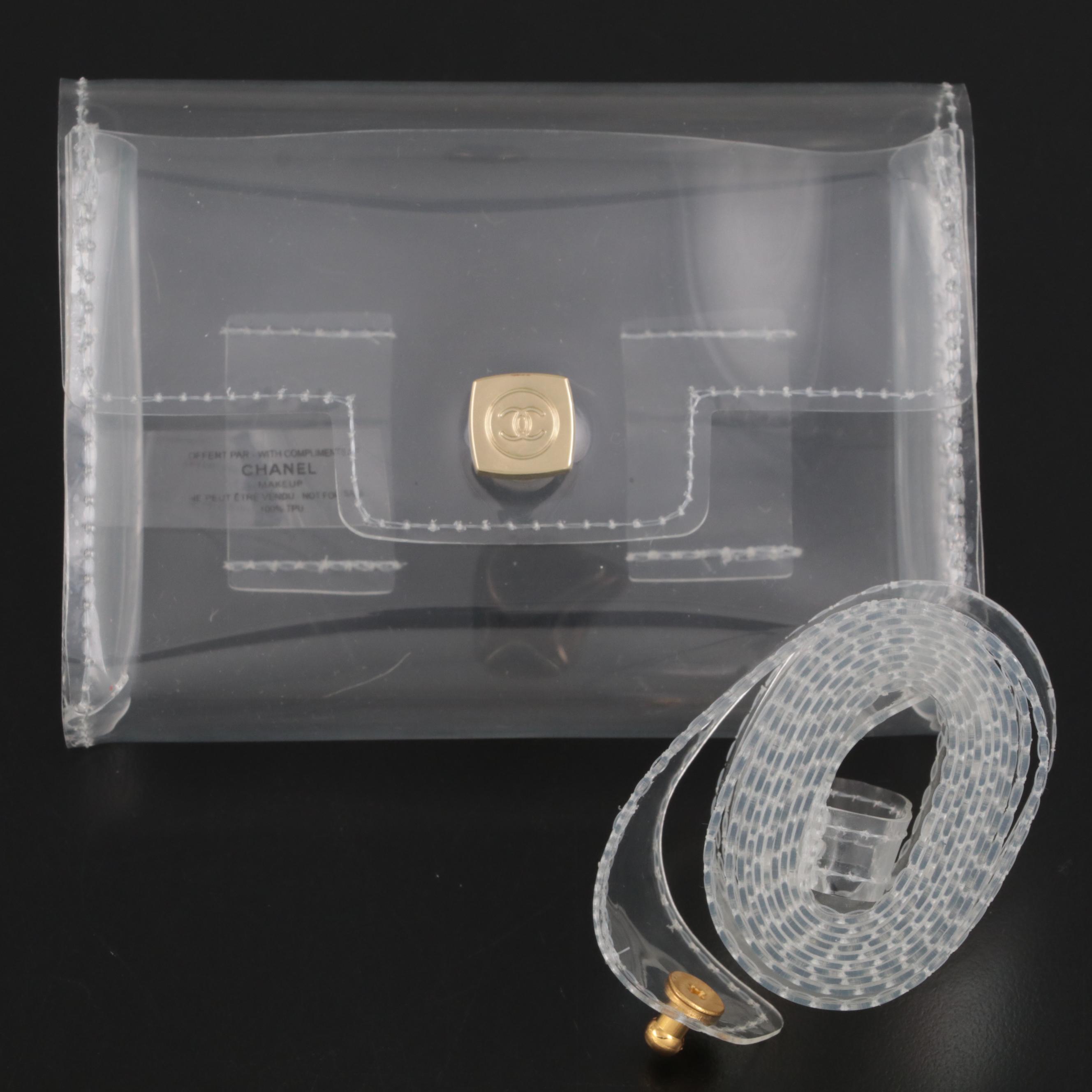 Chanel Beauty Promotional Small Flap Waist Bag in Clear Vinyl