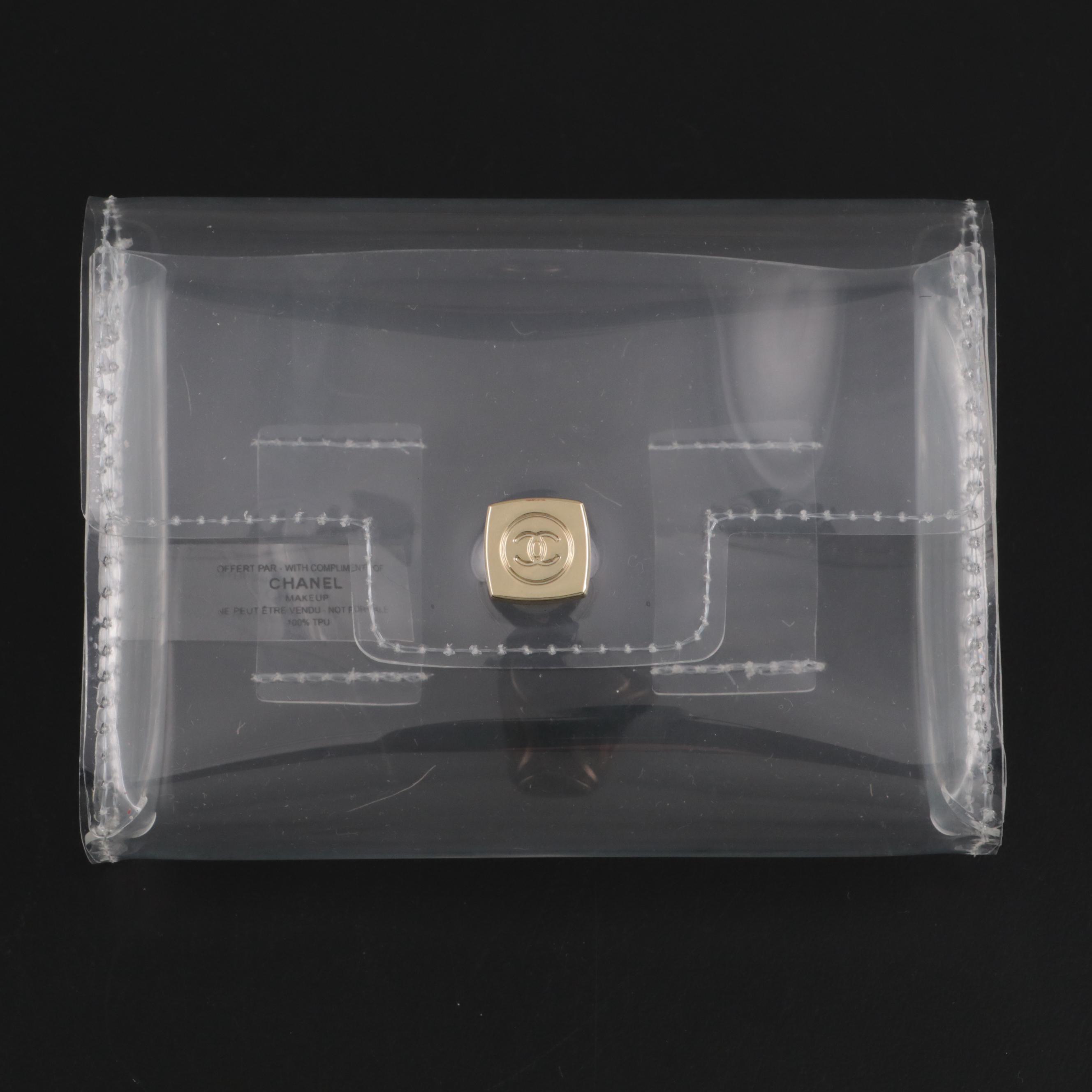 Chanel Beauty Promotional Small Flap Waist Bag in Clear Vinyl