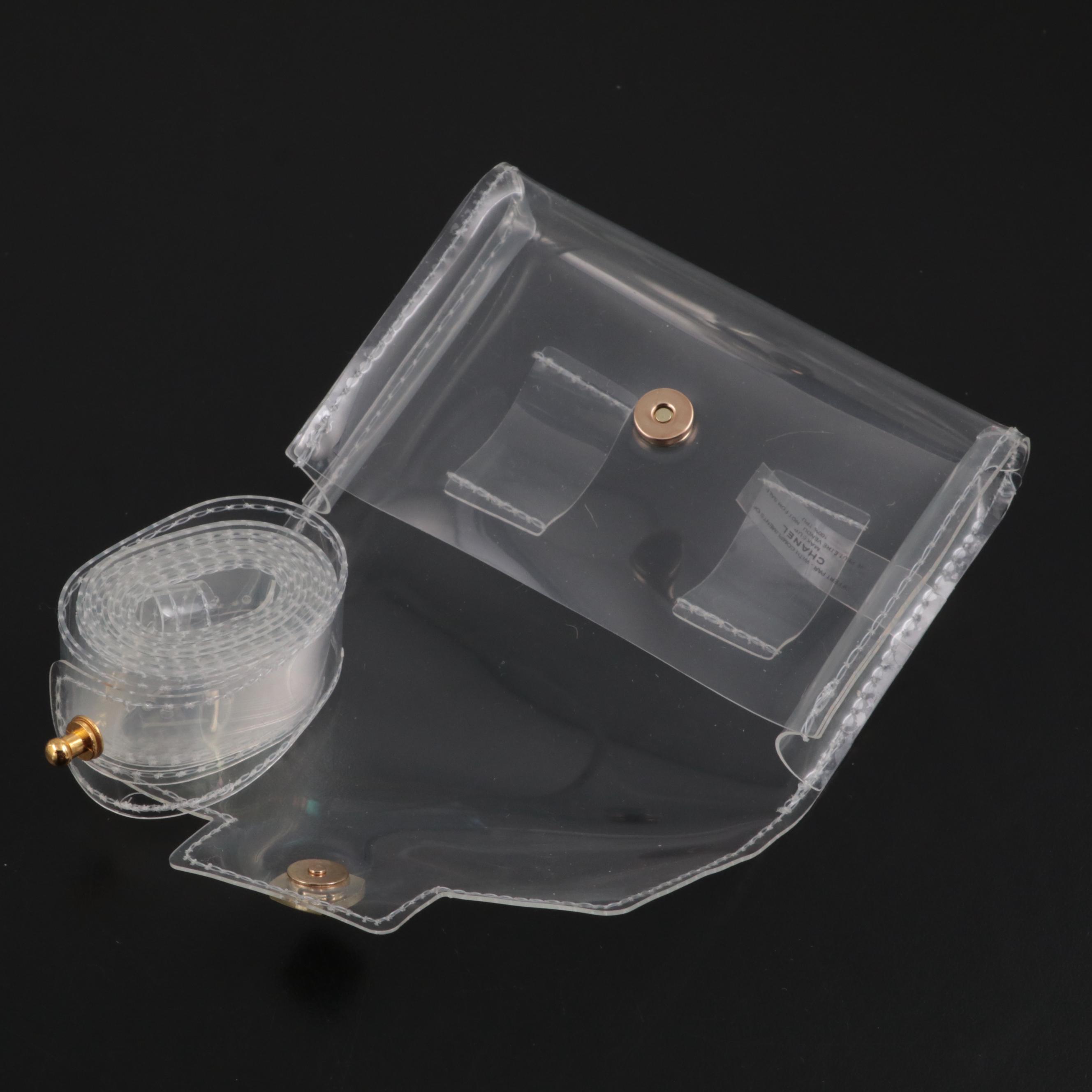 Chanel Beauty Promotional Small Flap Waist Bag in Clear Vinyl