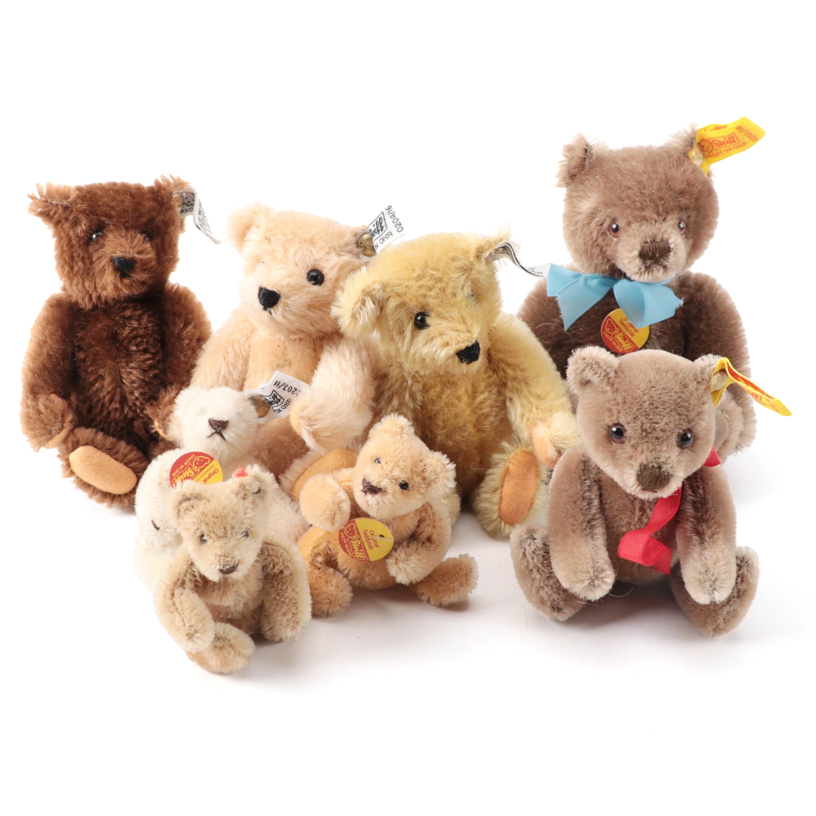 Steiff Miniature "Original Teddybär" with Hermann and Other Jointed Teddy Bears