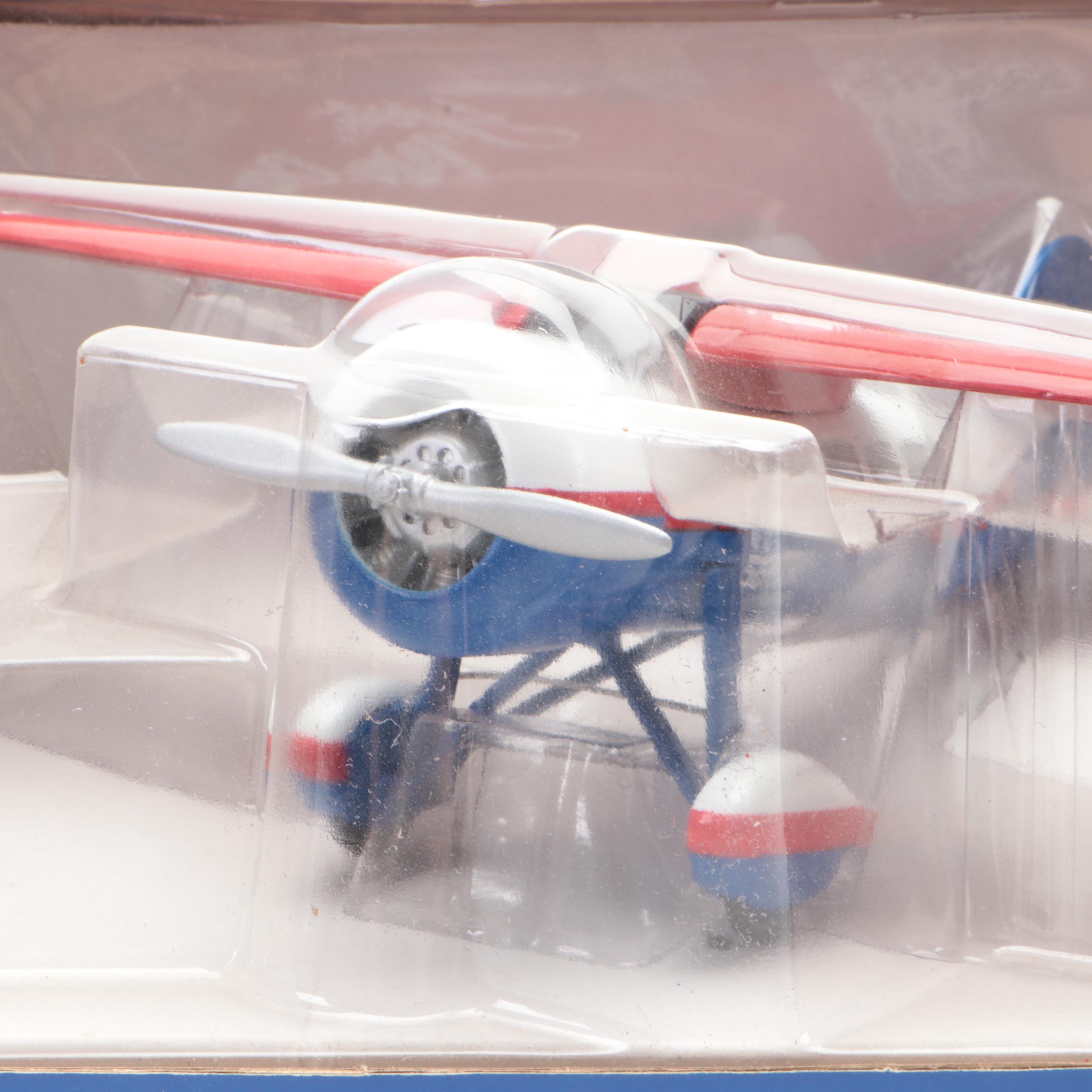 Texaco 1931 Stearman Biplane Diecast Bank with Other Diecast Cars and Banks