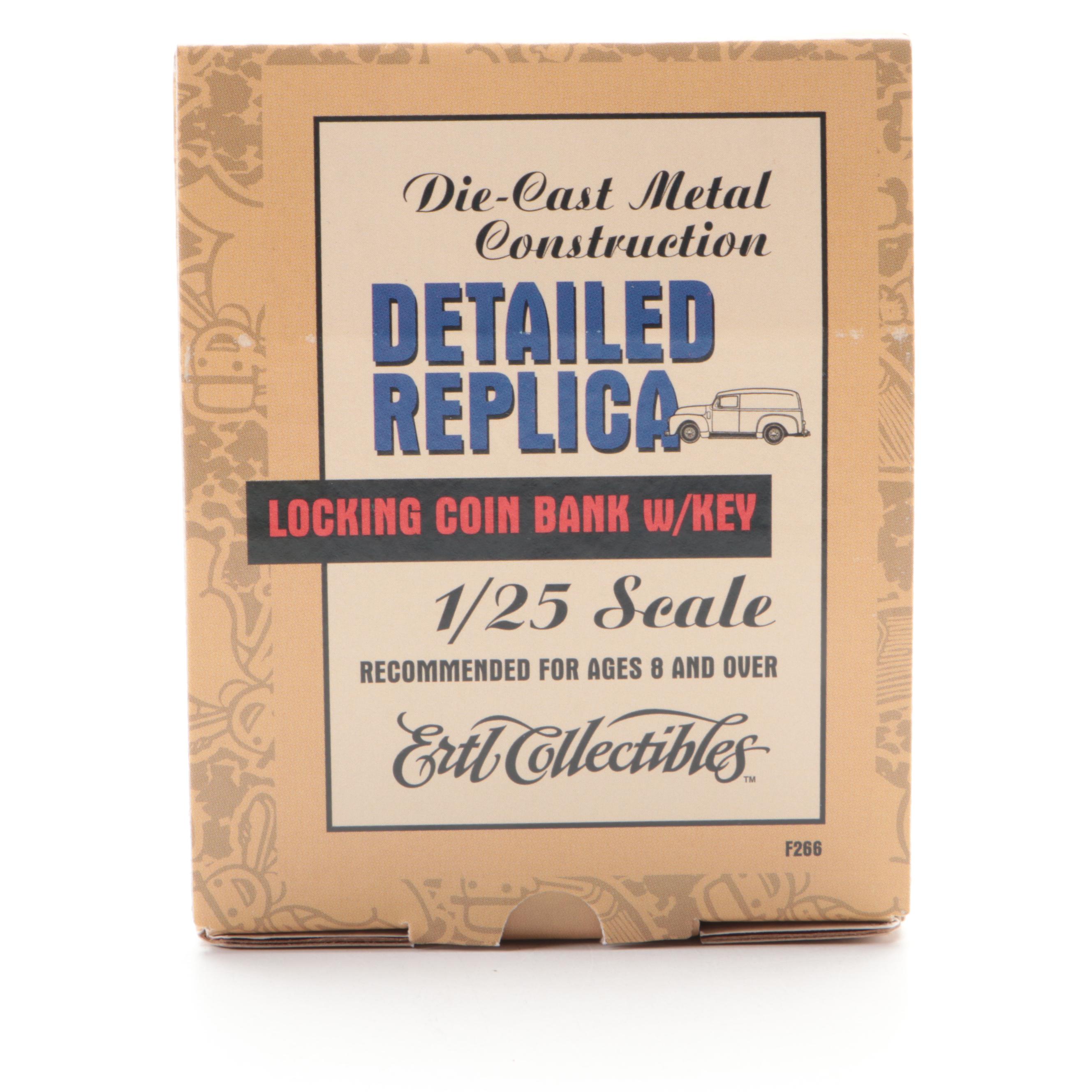 Texaco 1931 Stearman Biplane Diecast Bank with Other Diecast Cars and Banks