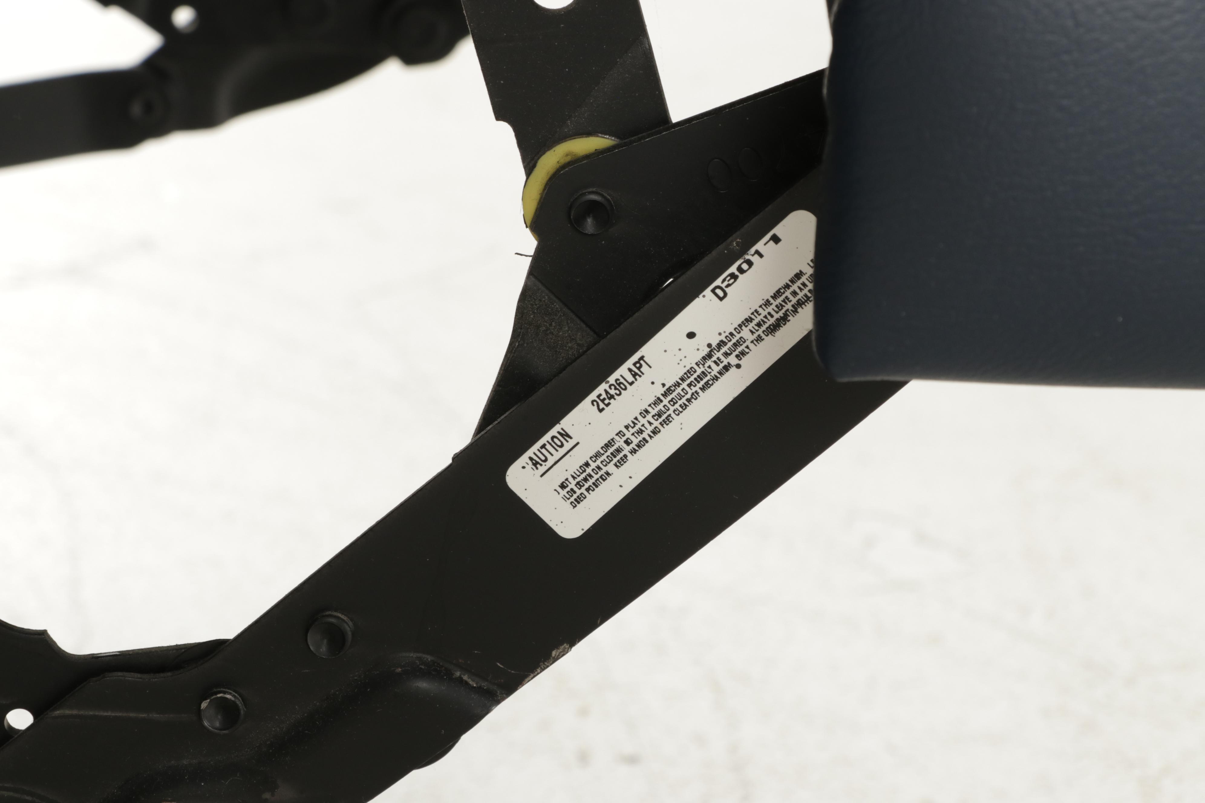 Flexsteel Blue Leather Reclining Armchair