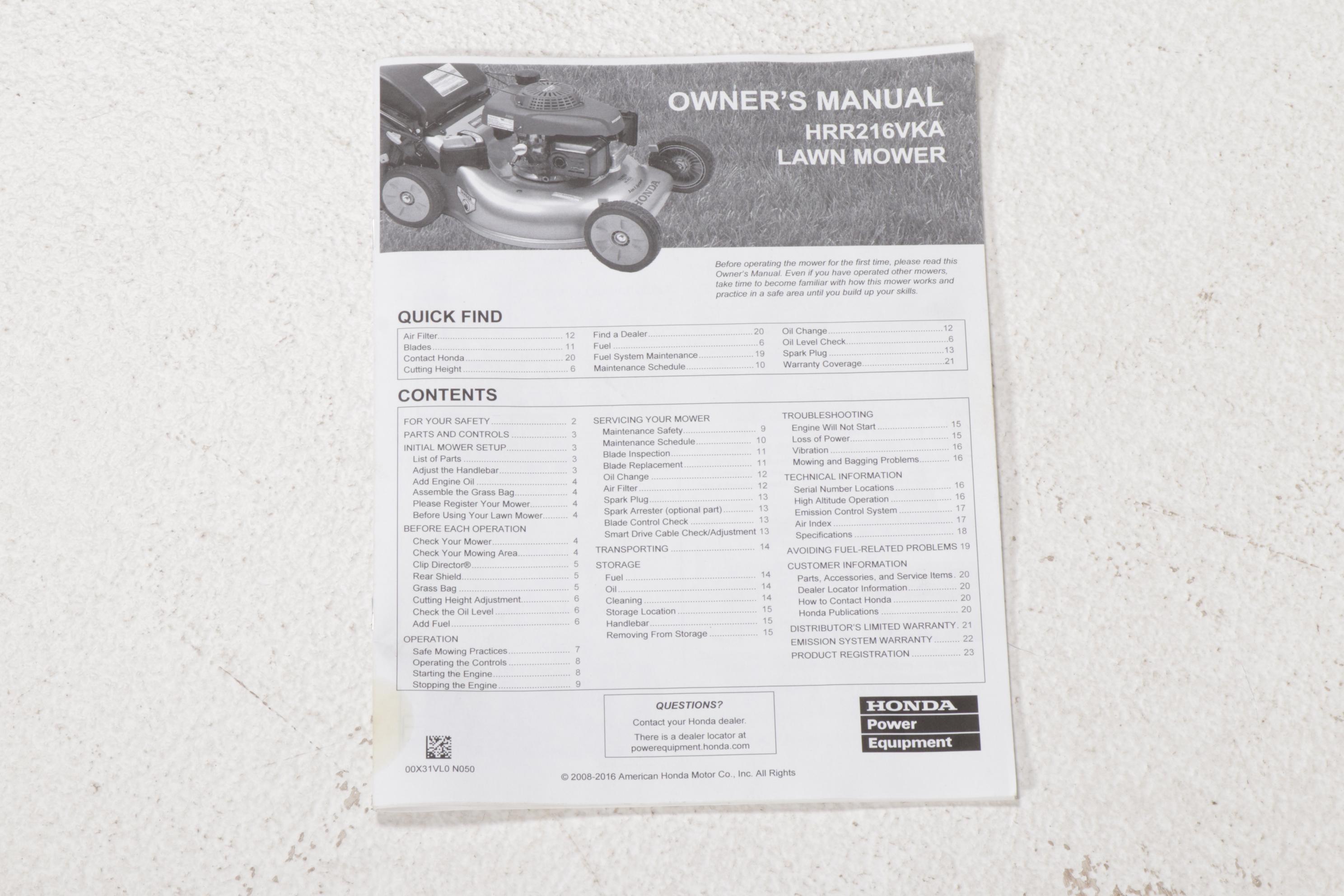 Honda Smart Drive Easy Start Auto Choke System Twin Blade 3-in-1 Push Lawn Mower