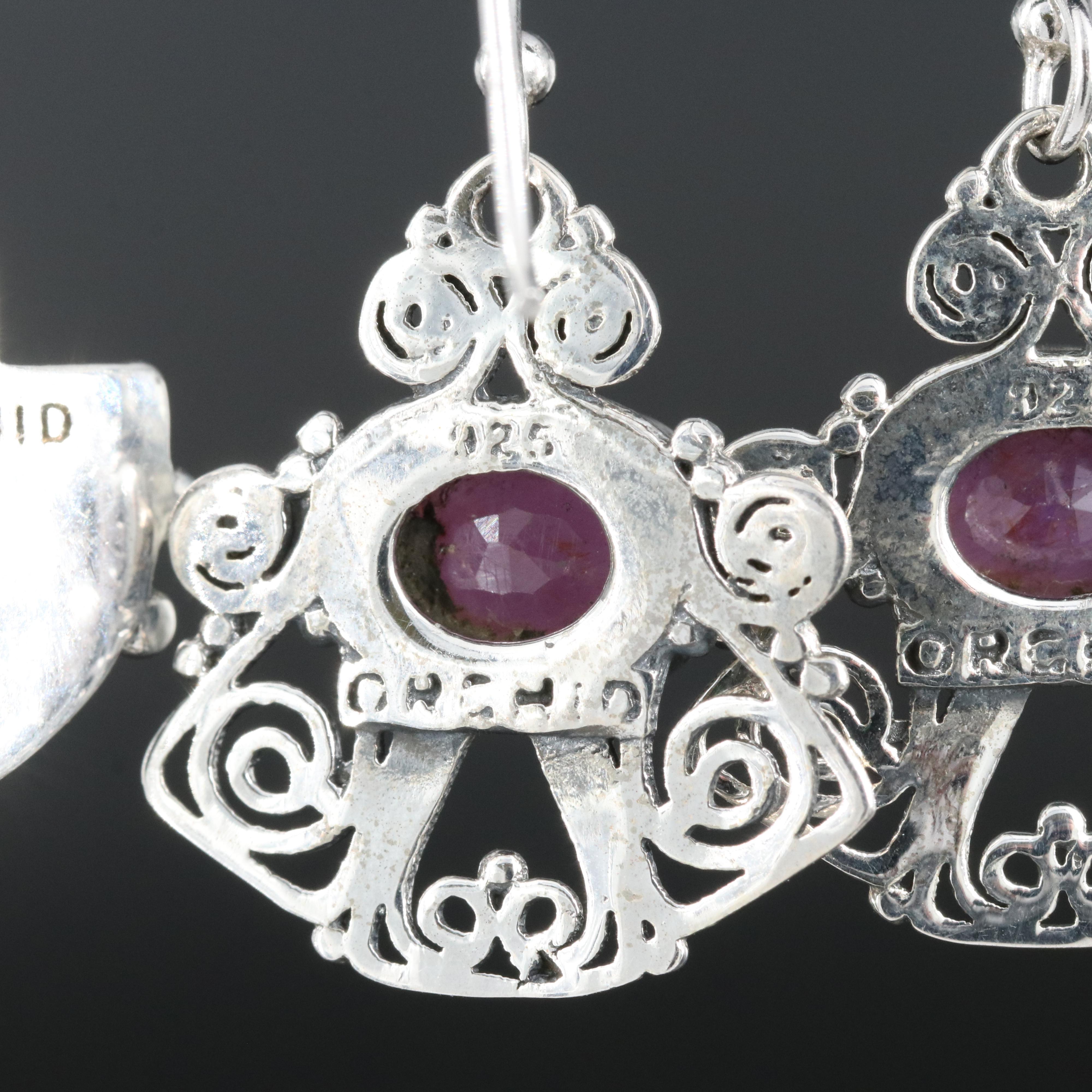 Sterling Silver Earring Collection Including Gemstones
