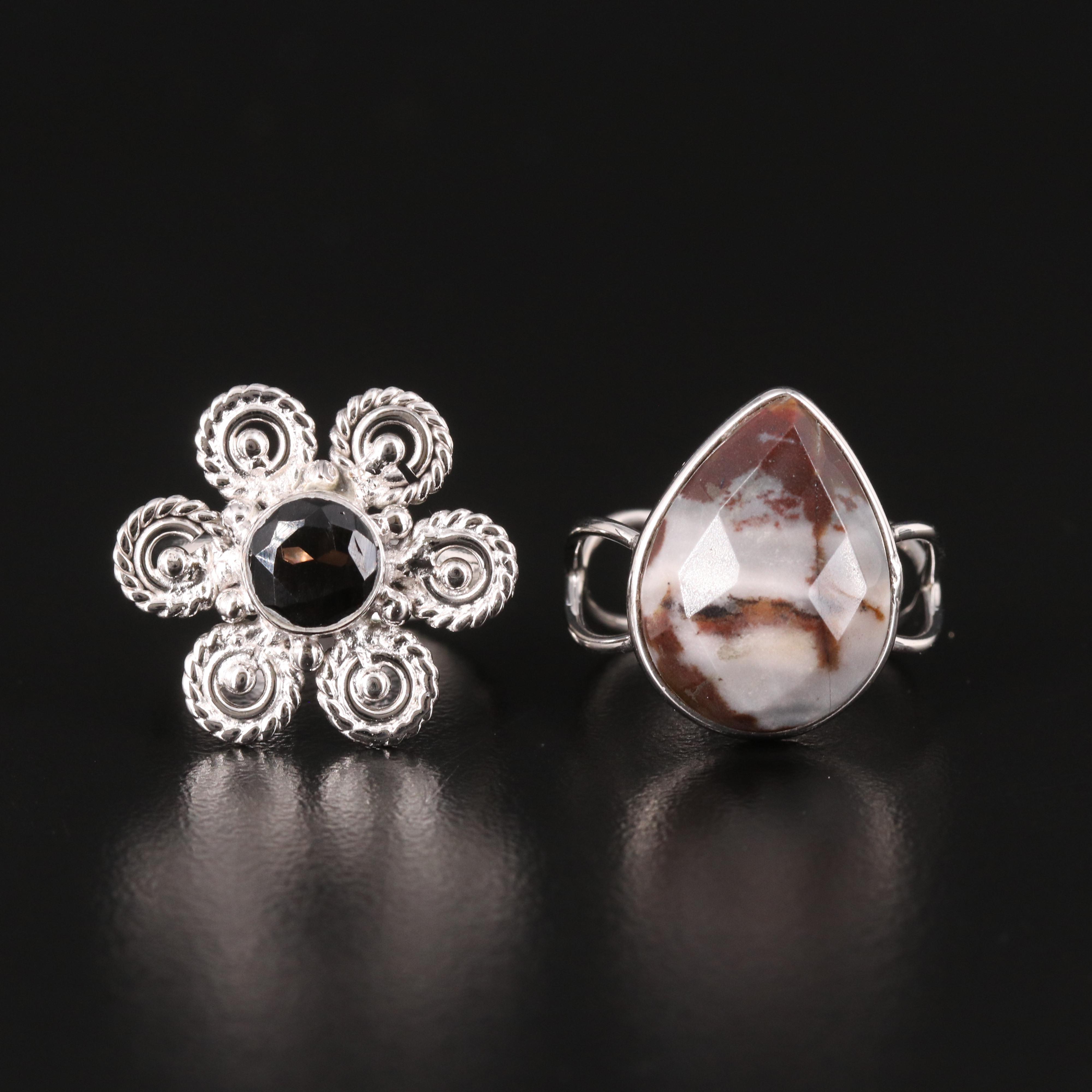 Gemstone Rings Including Sterling Silver