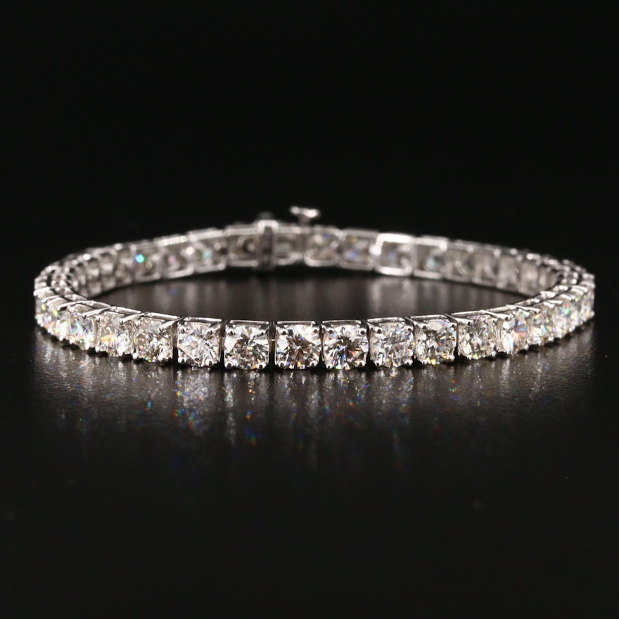 14K 10.05 CTW Lab Grown Diamond Line Bracelet