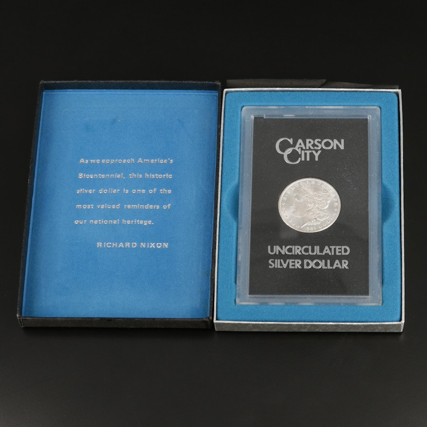 Boxed GSA 1884-CC Morgan Silver Dollar