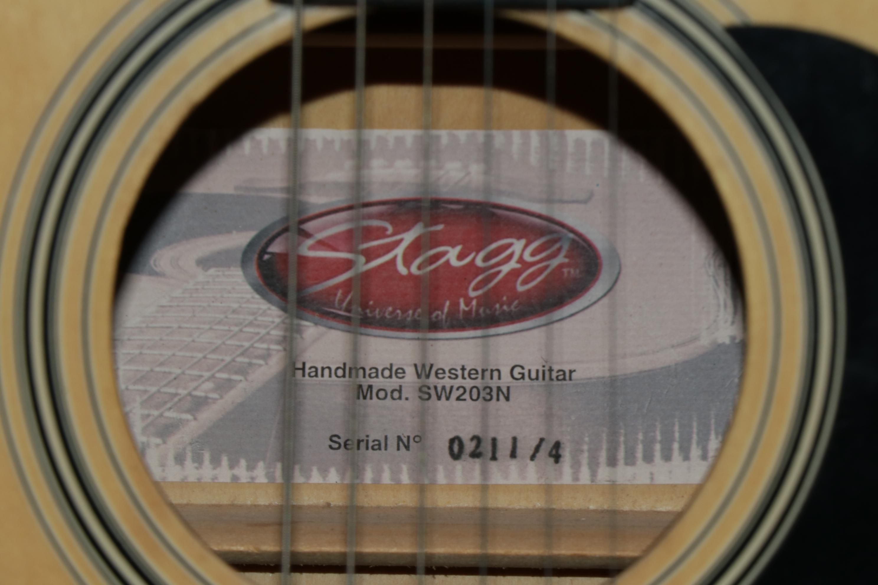 Stagg Western Acoustic Guitar with Stand