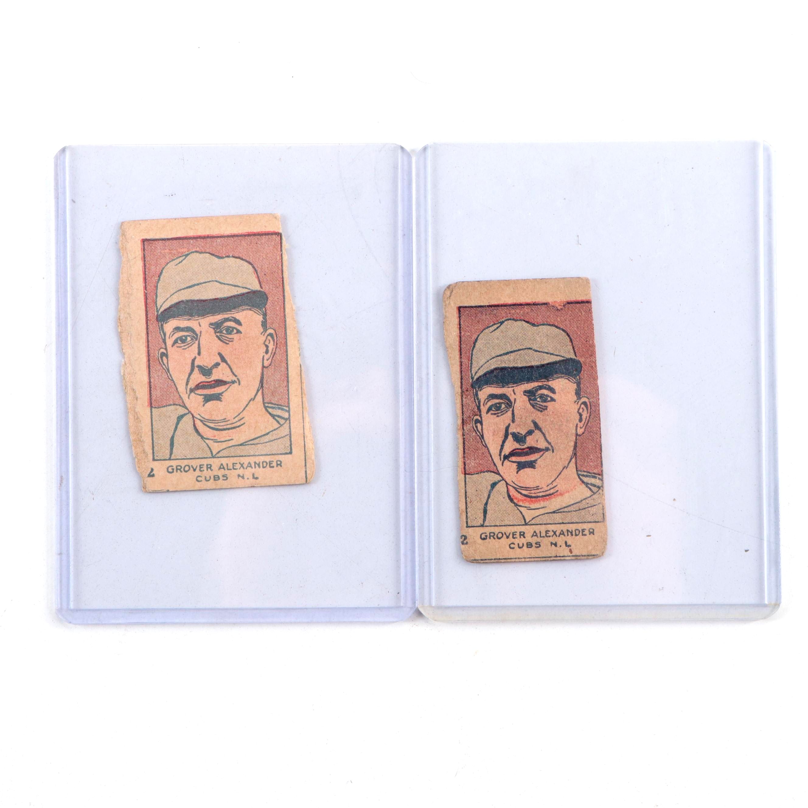1926 W512 Grover Alexander #2 St. Cubs N.L. Hand Cut Baseball Strip Cards