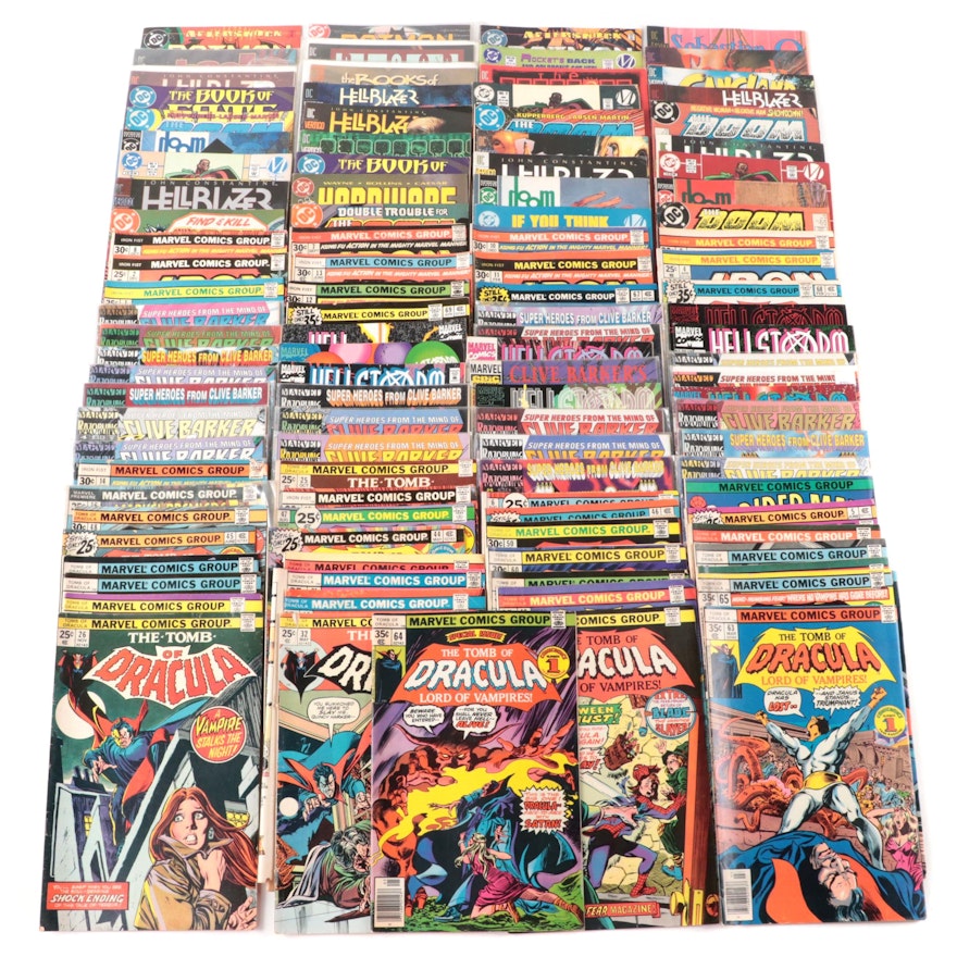 Marvel and DC Modern Age Comic Books Including "The Tomb of Dracula"