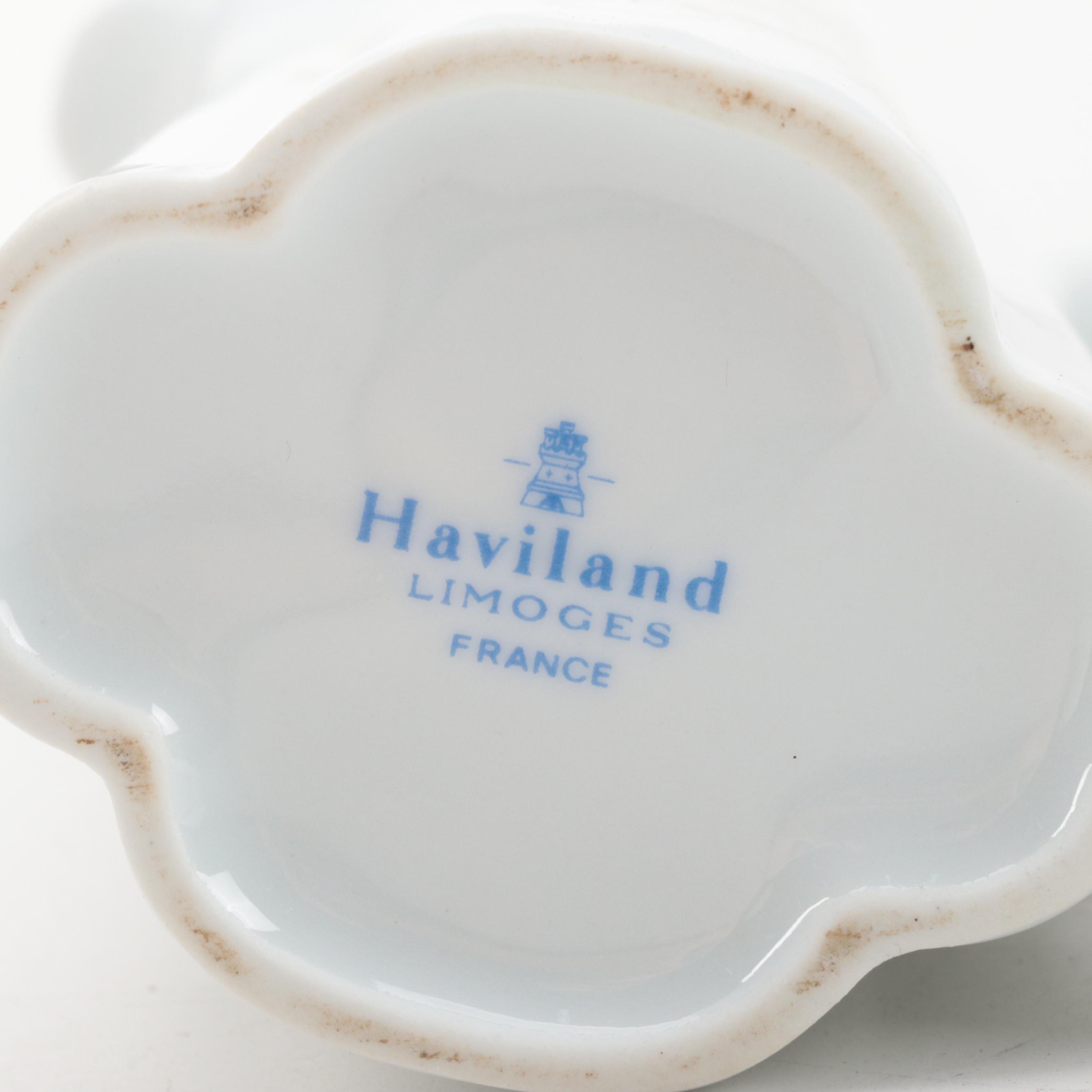 Haviland Limoges Porcelain Pitcher and Bell with Other Trinket Boxes