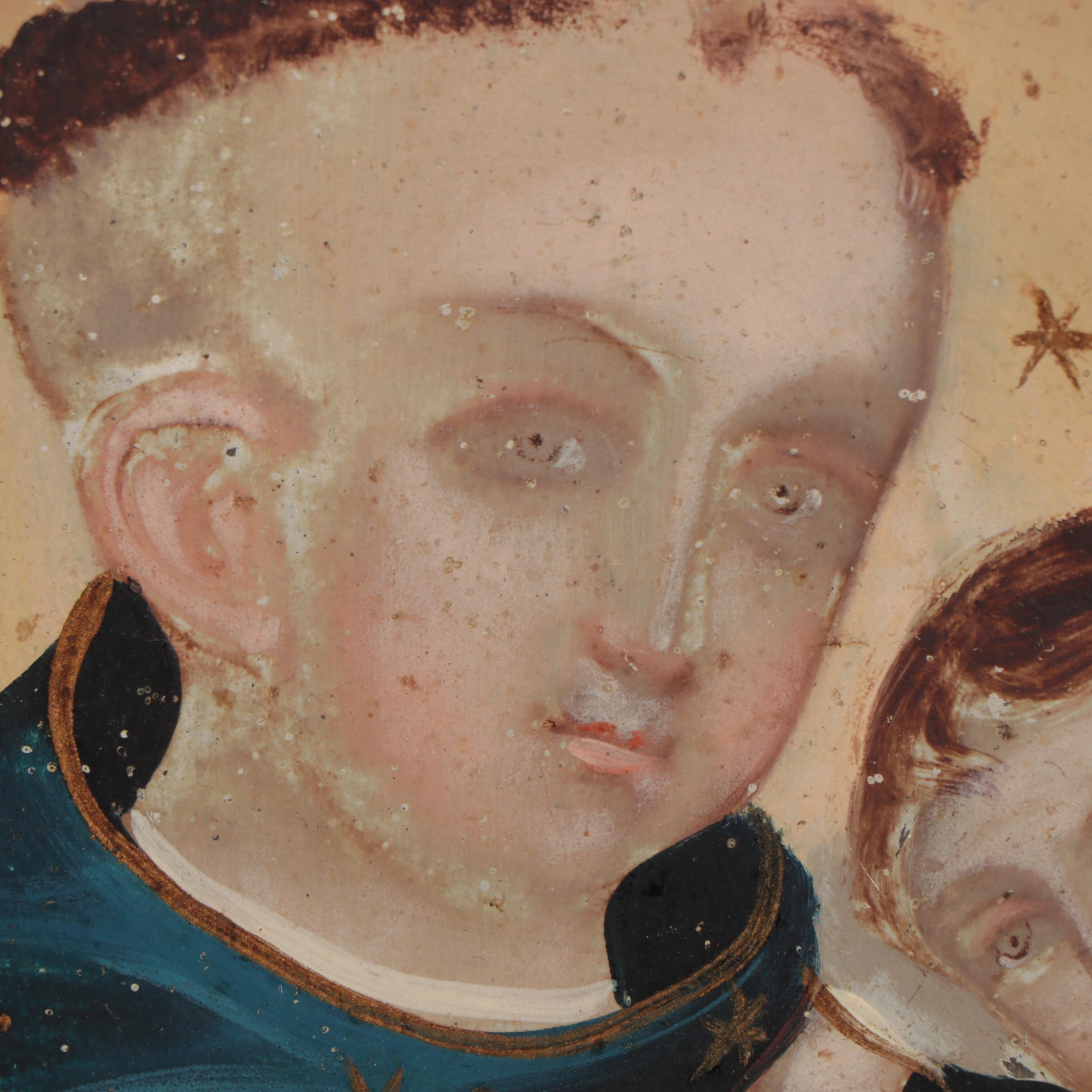 Mexican Retablo Painting of Saint Anthony of Padua
