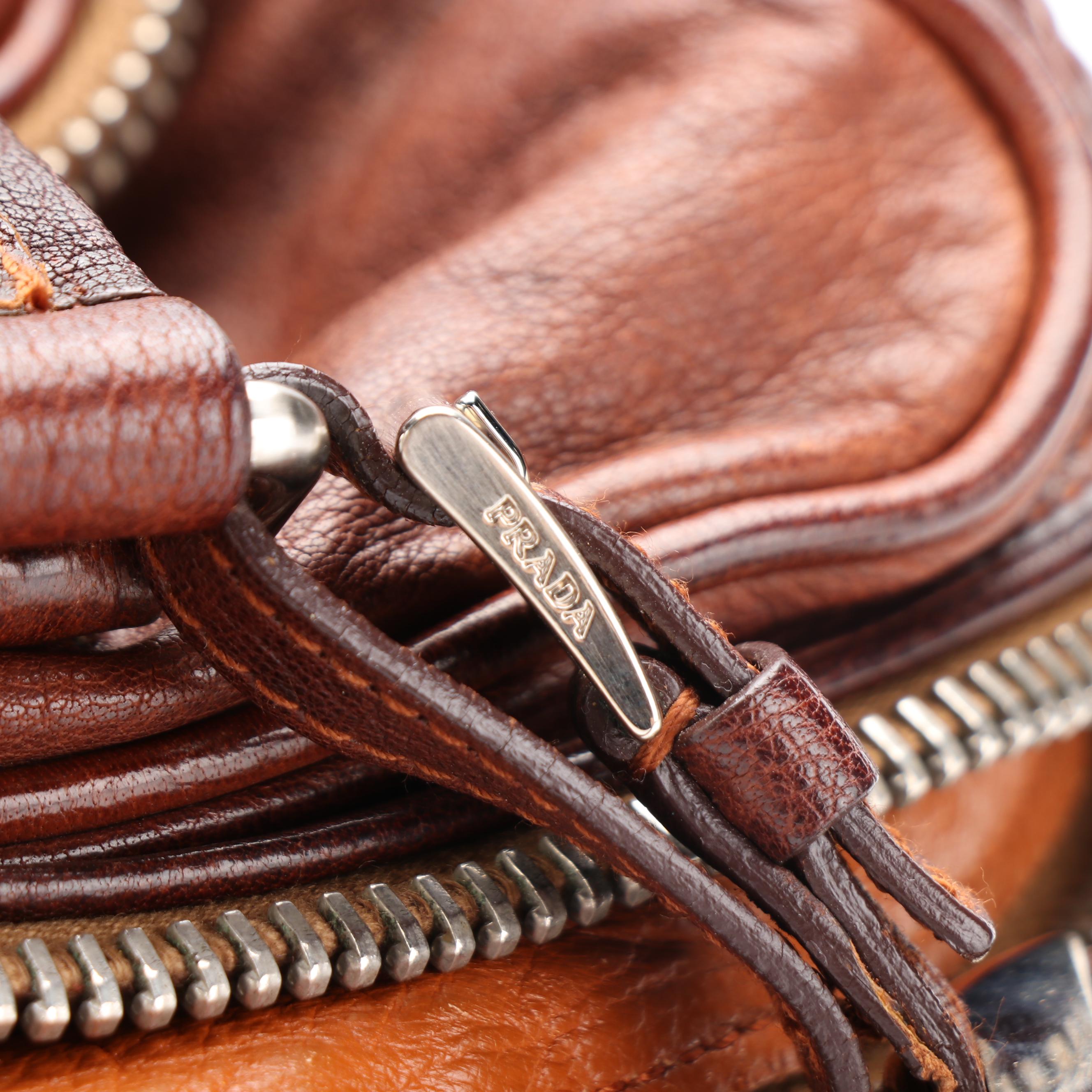 Prada Brown Leather Satchel