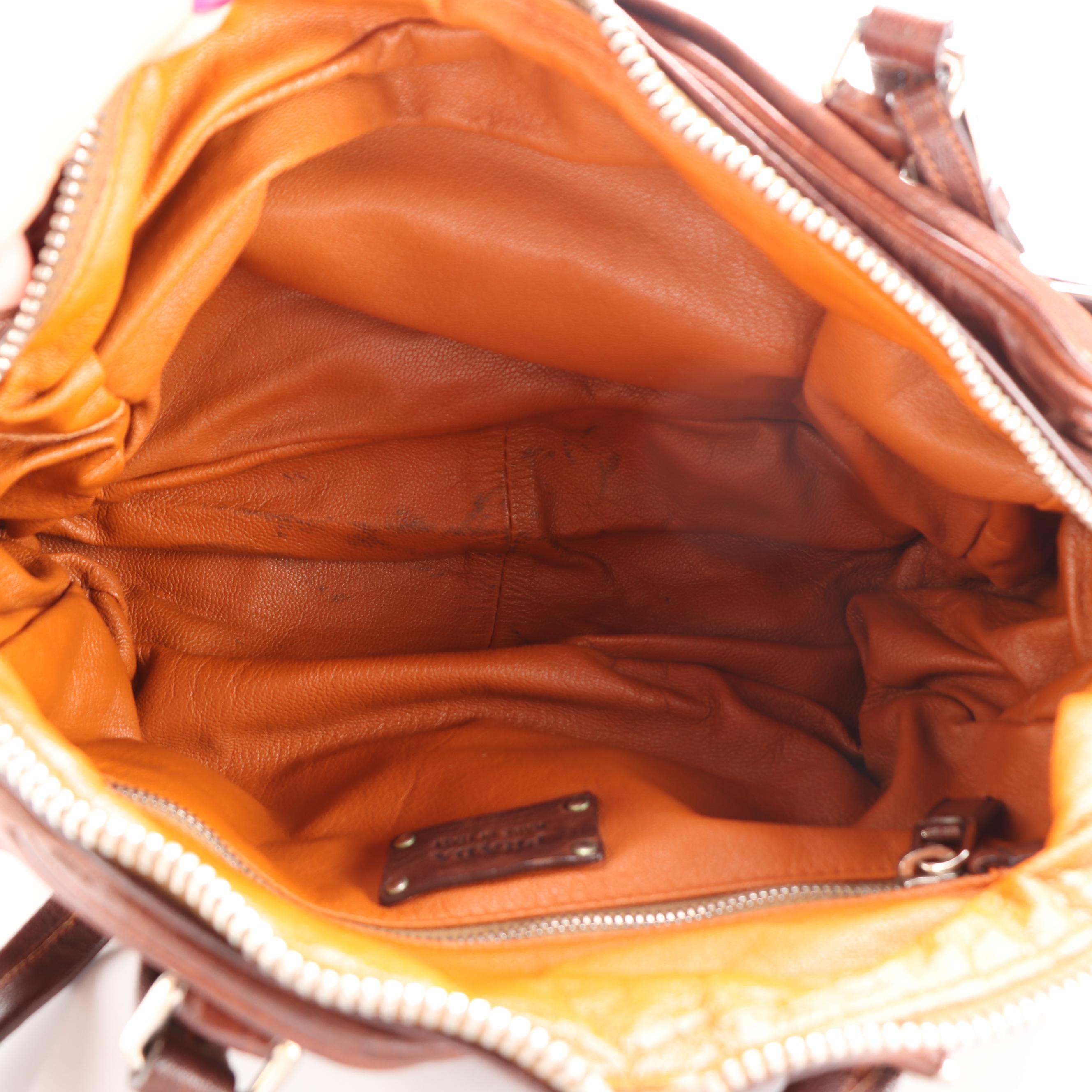 Prada Brown Leather Satchel