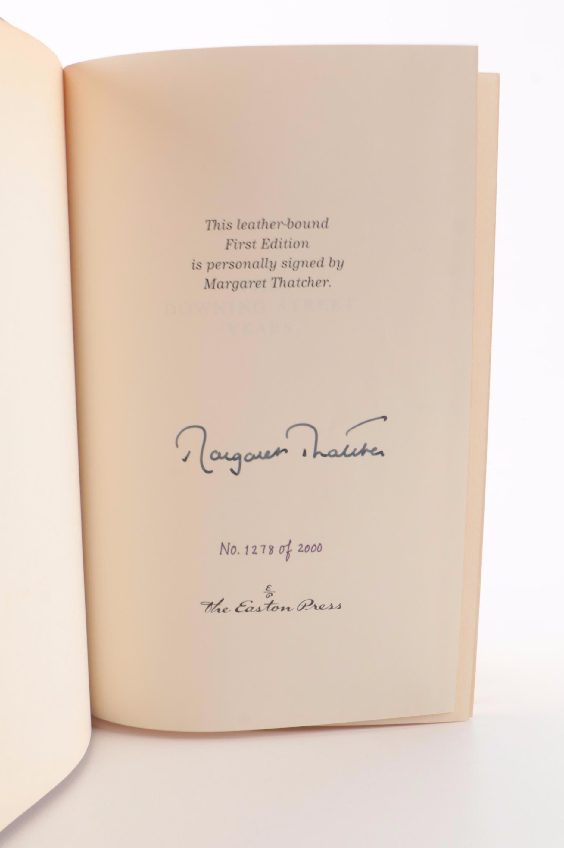Easton Press Signed Books by Margaret Thatcher and Others