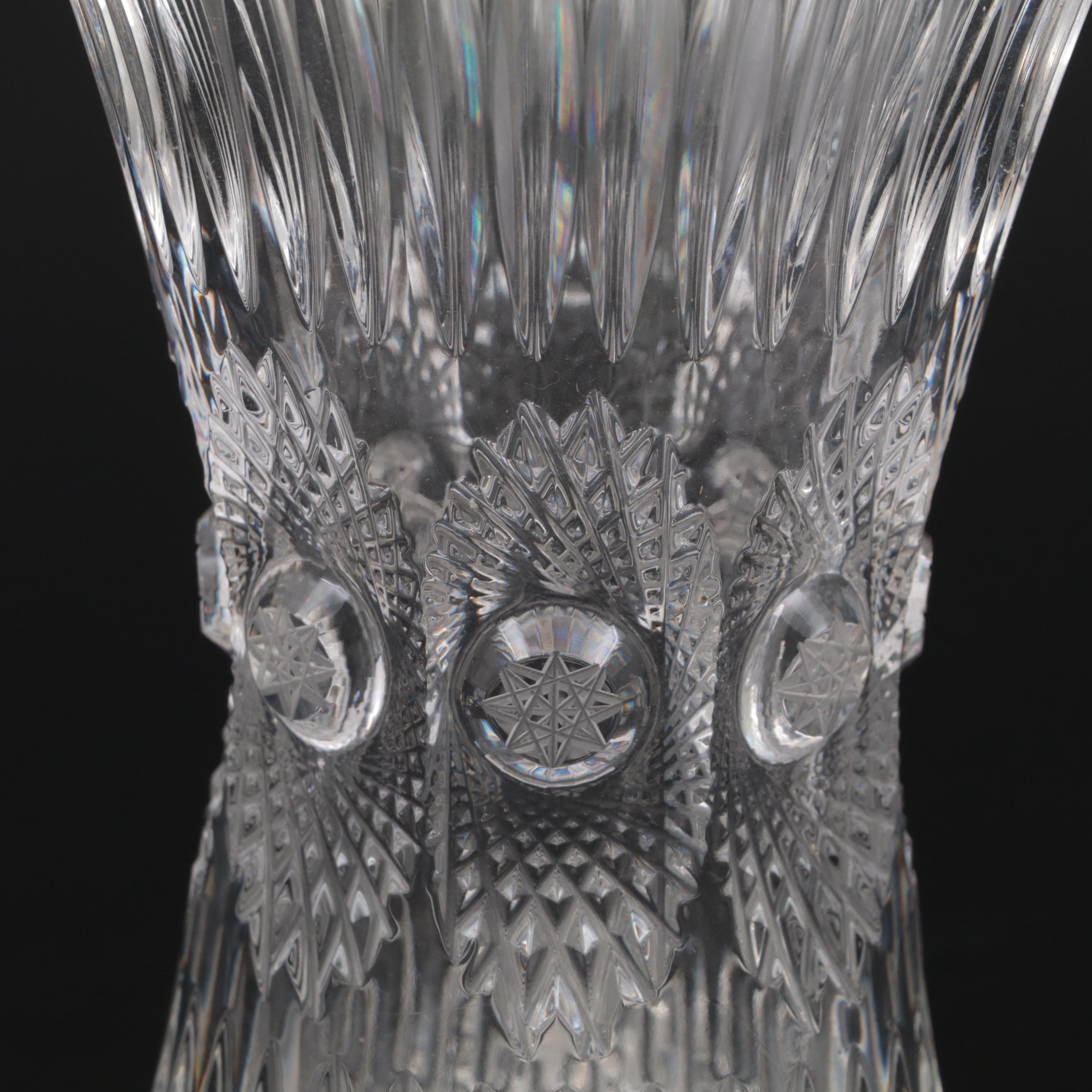 Irena Polish Crystal Bowl and Other Cut Crystal Vase