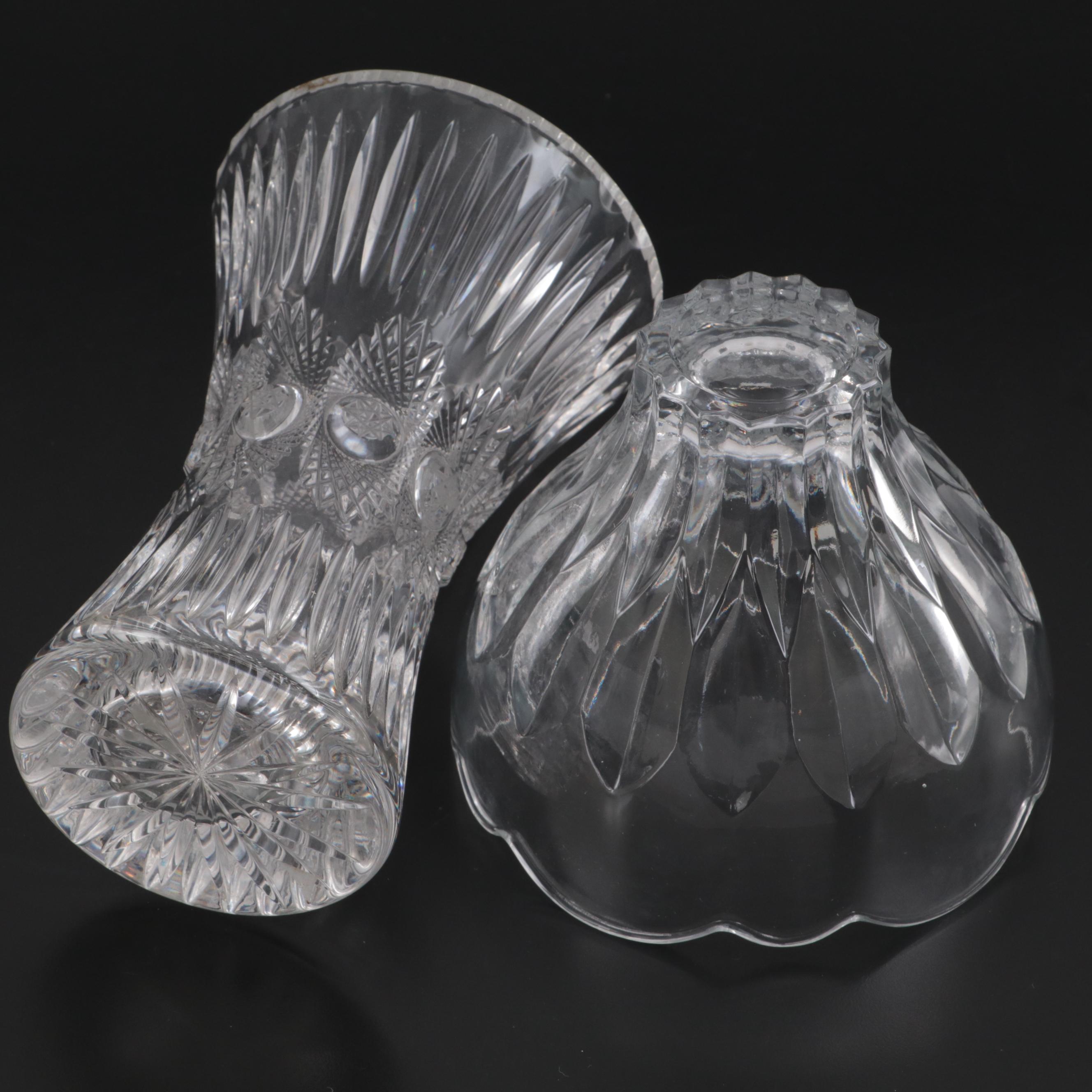 Irena Polish Crystal Bowl and Other Cut Crystal Vase
