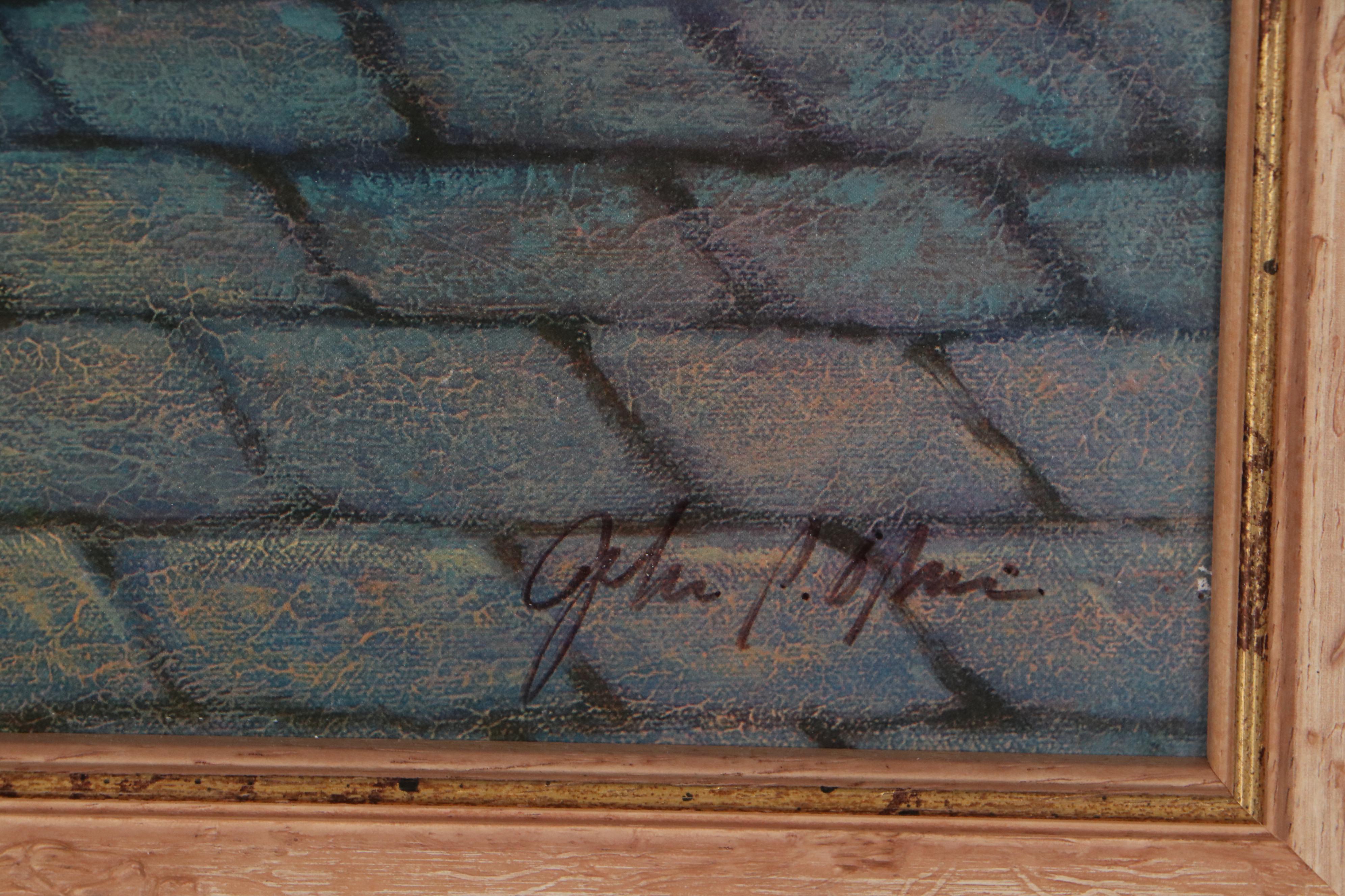 John Patrick O’Brien Embellished Offset Lithograph "Fleurs"