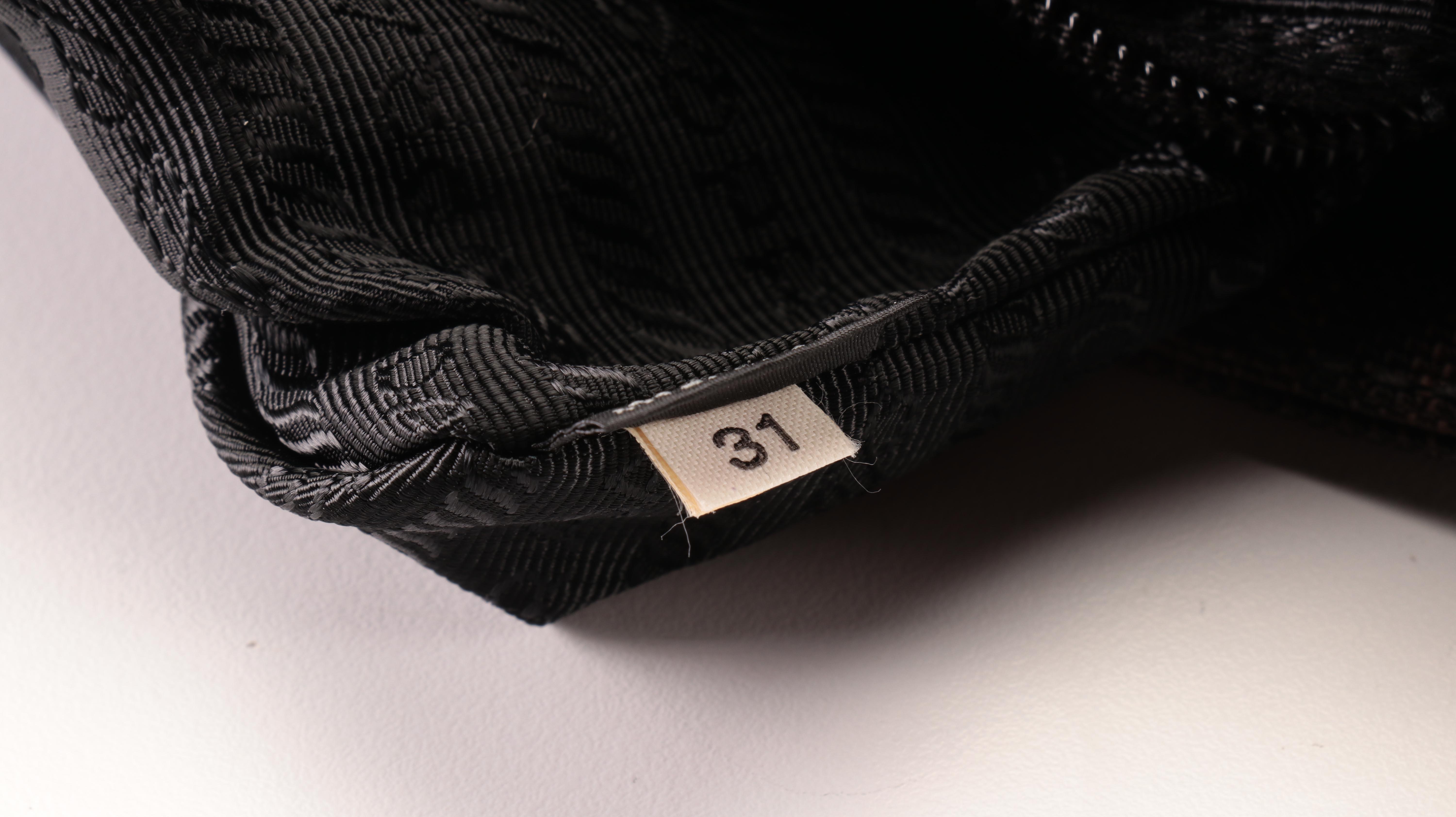 Prada Flat Crossbody Bag in Printed Nylon Canvas