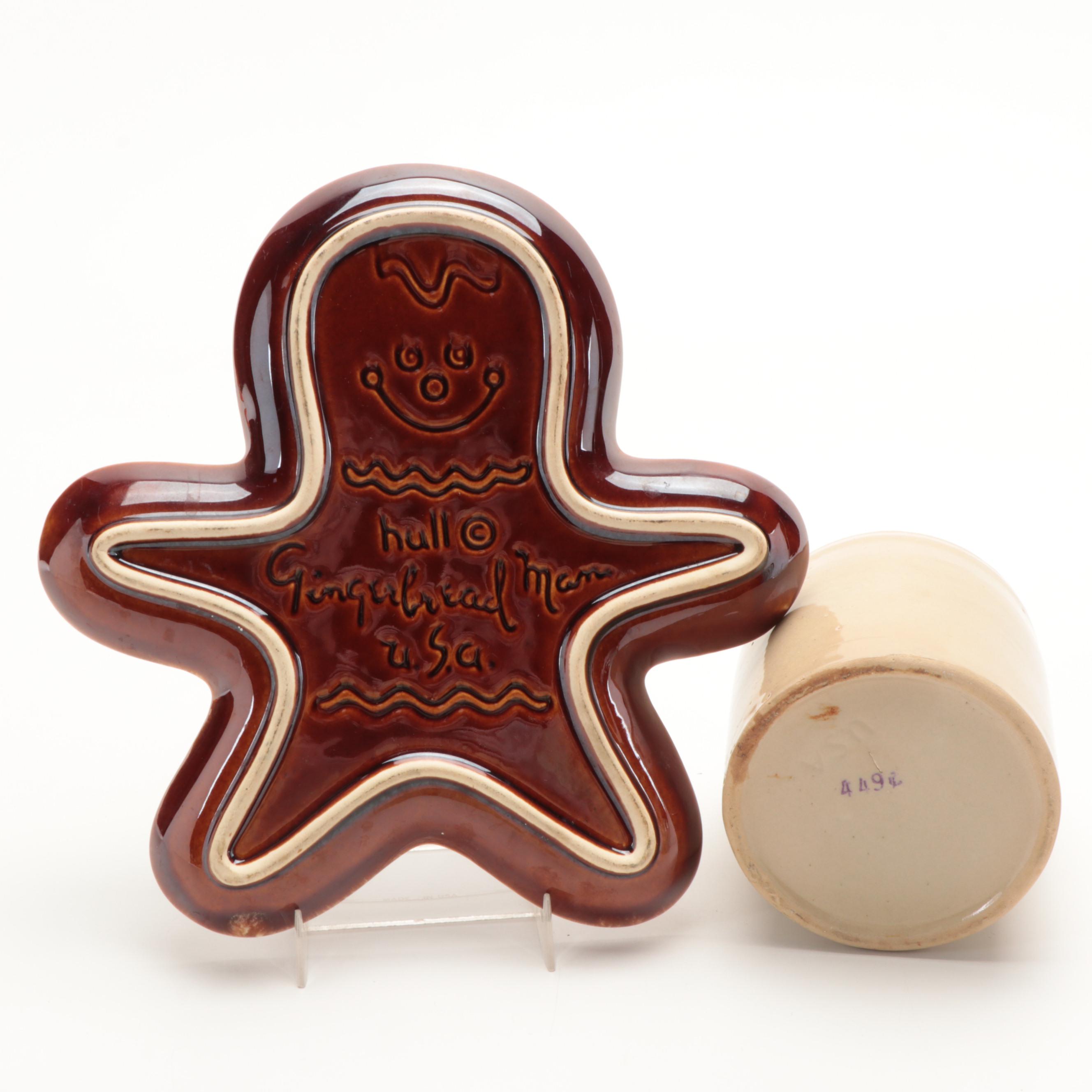 Hull Ceramic Cookie Tray with Cookie Cutters and Bakeware and Other Tableware