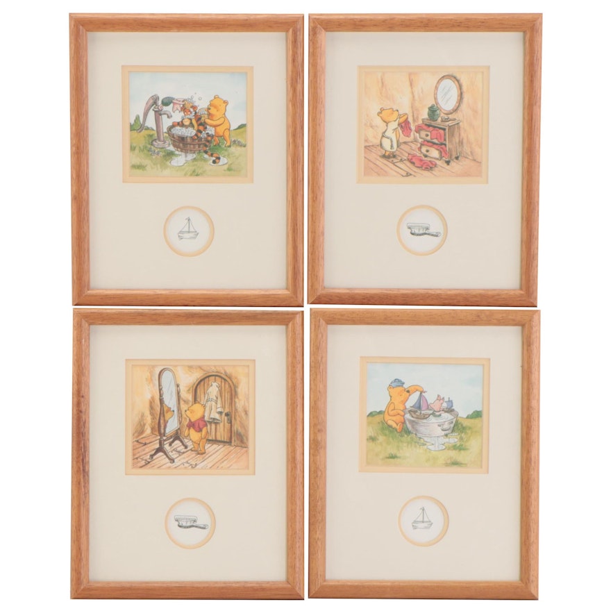 Offset Lithographs of Winnie the Pooh Illustrations