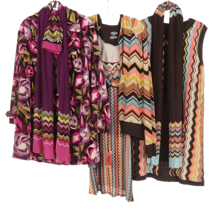 Missoni For Target Floral Trench with Patterned Tops and Accessories