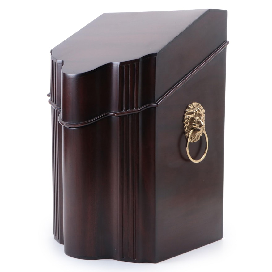 Selamat Designs Georgian Style Mahogany Finished Wood Knife Box