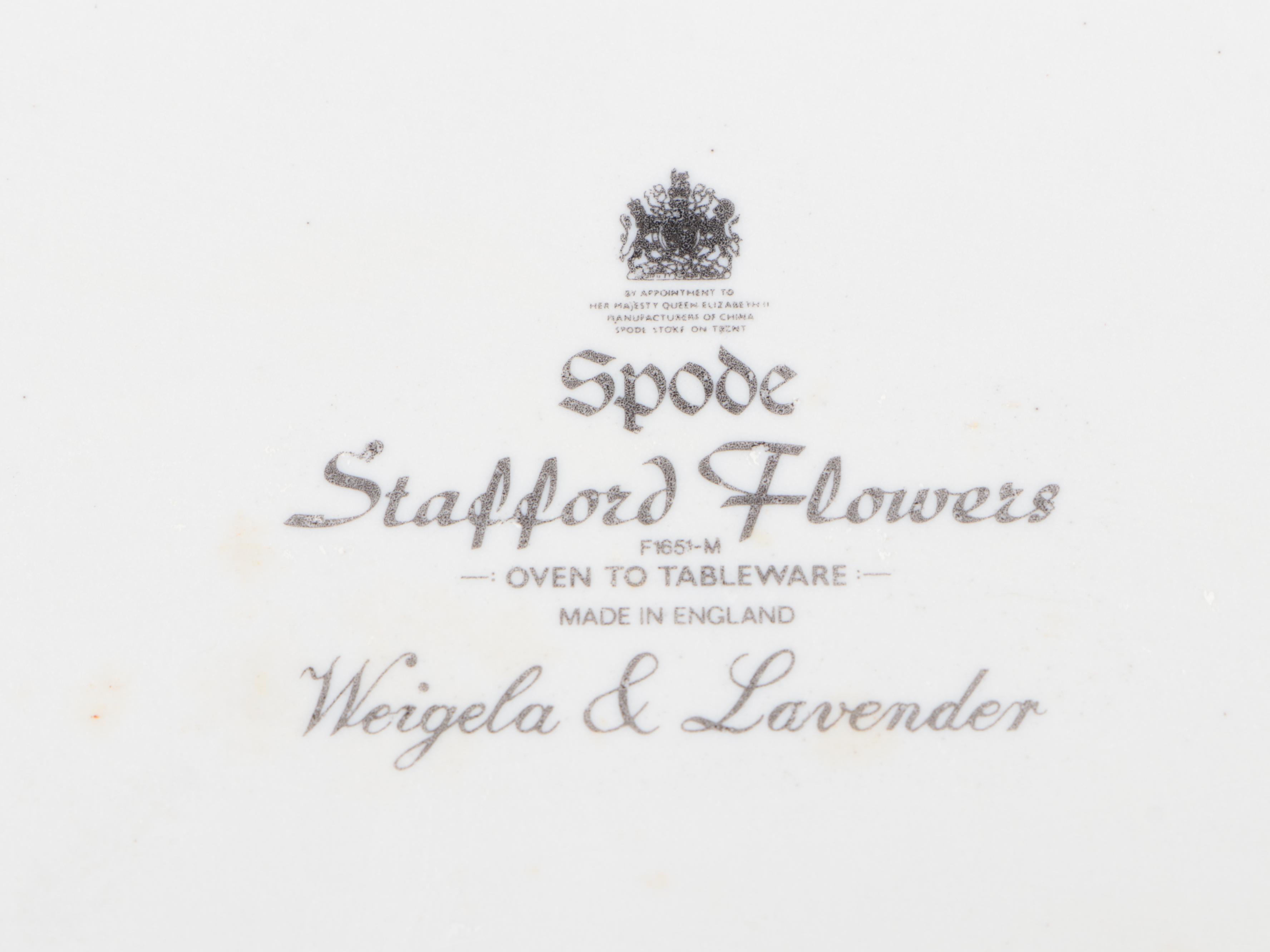 Spode "Stafford Flowers" Bone China Bakeware and Cabinet Collection Tableware