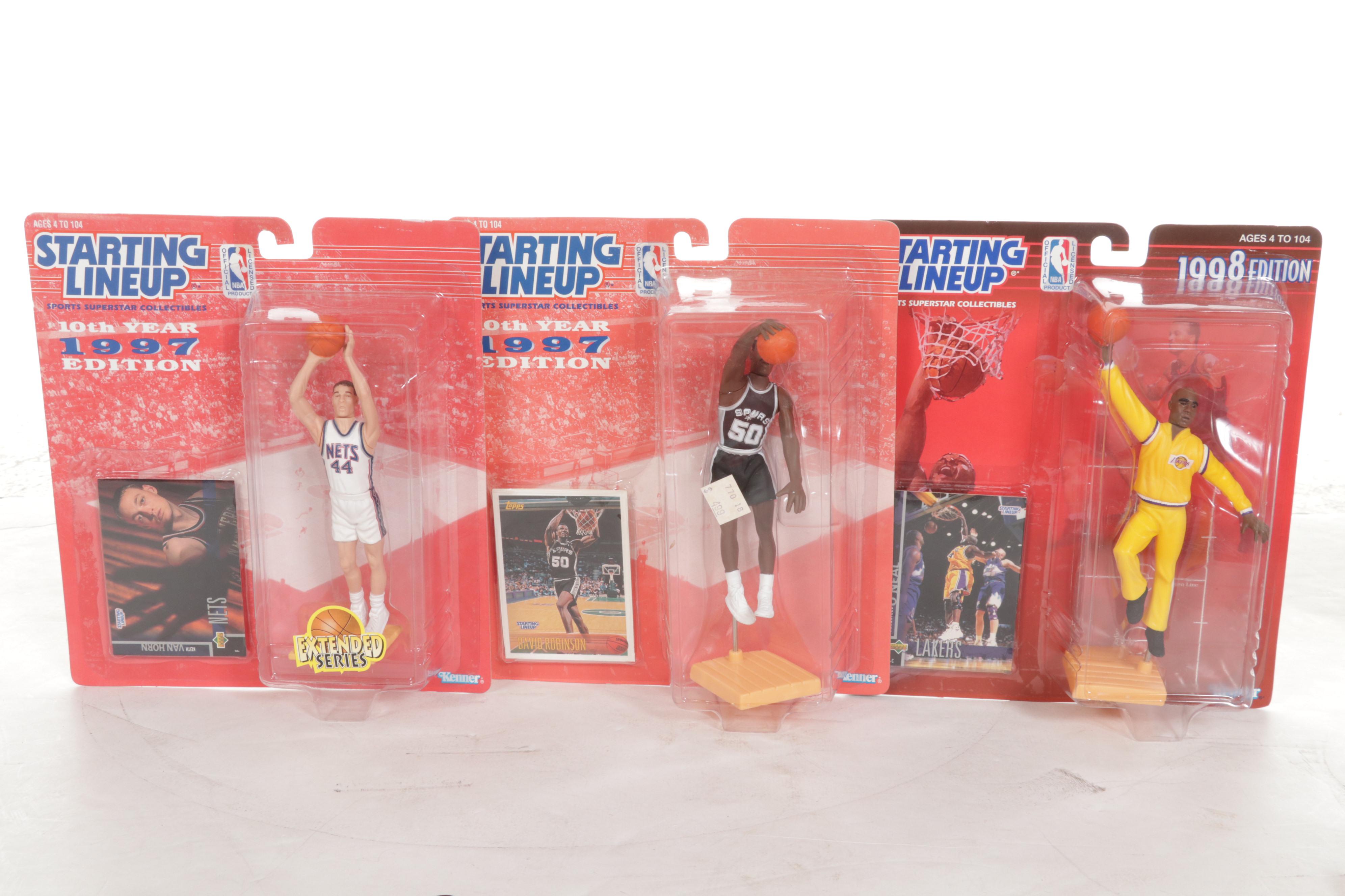 Kenner Starting Lineup Poseable Basketball Figures Featuring 1996 Team U.S.A.
