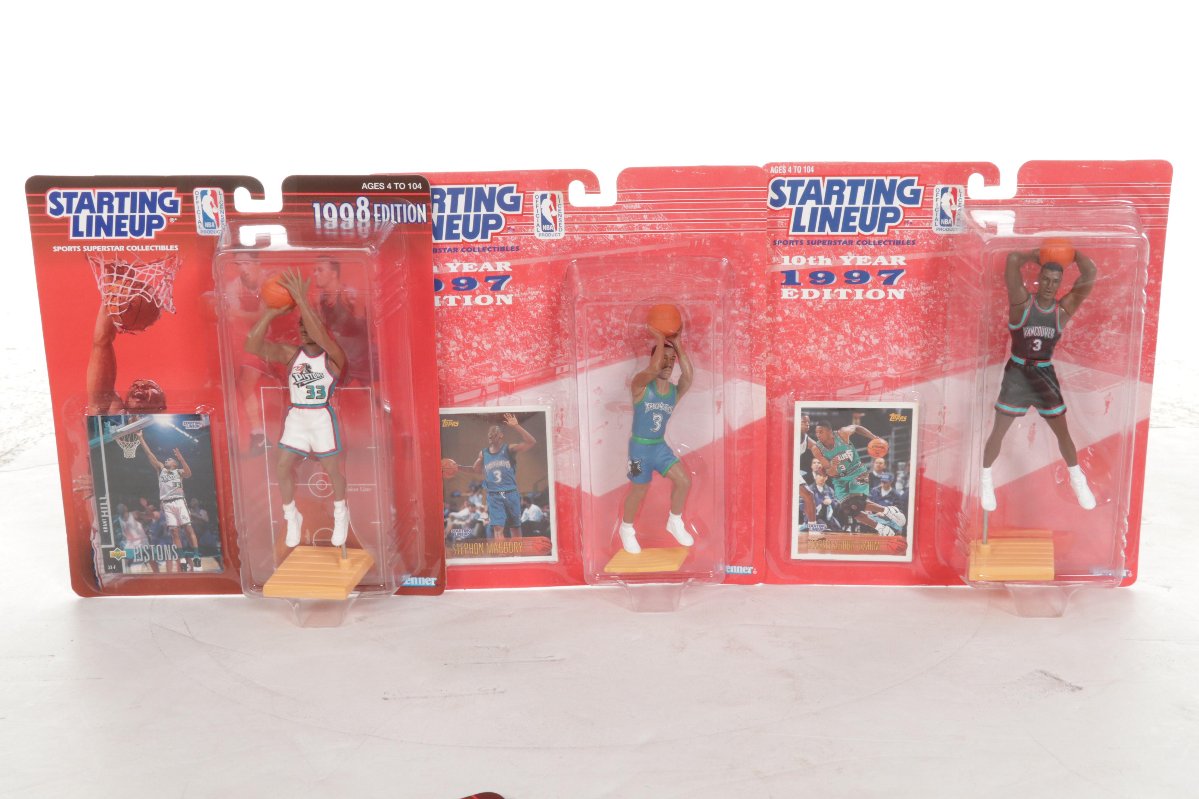Kenner Starting Lineup Poseable Basketball Figures Featuring 1996 Team U.S.A.