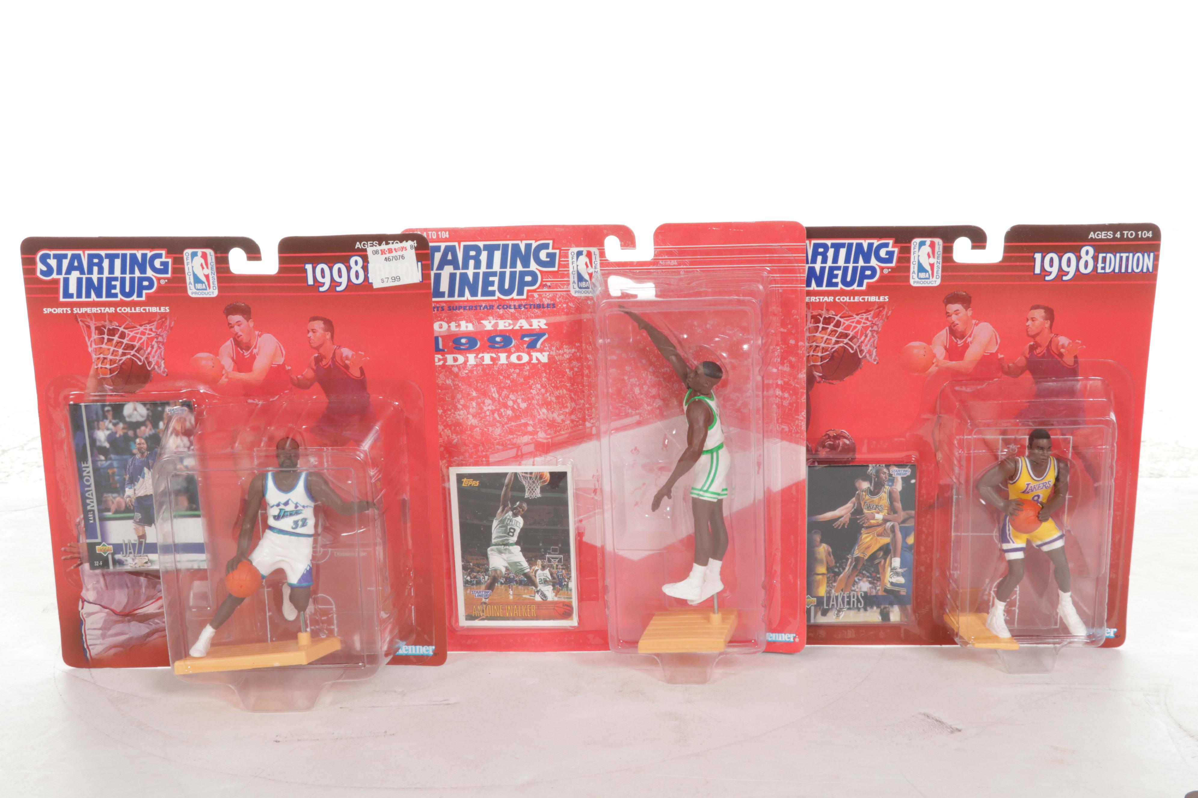 Kenner Starting Lineup Poseable Basketball Figures Featuring 1996 Team U.S.A.