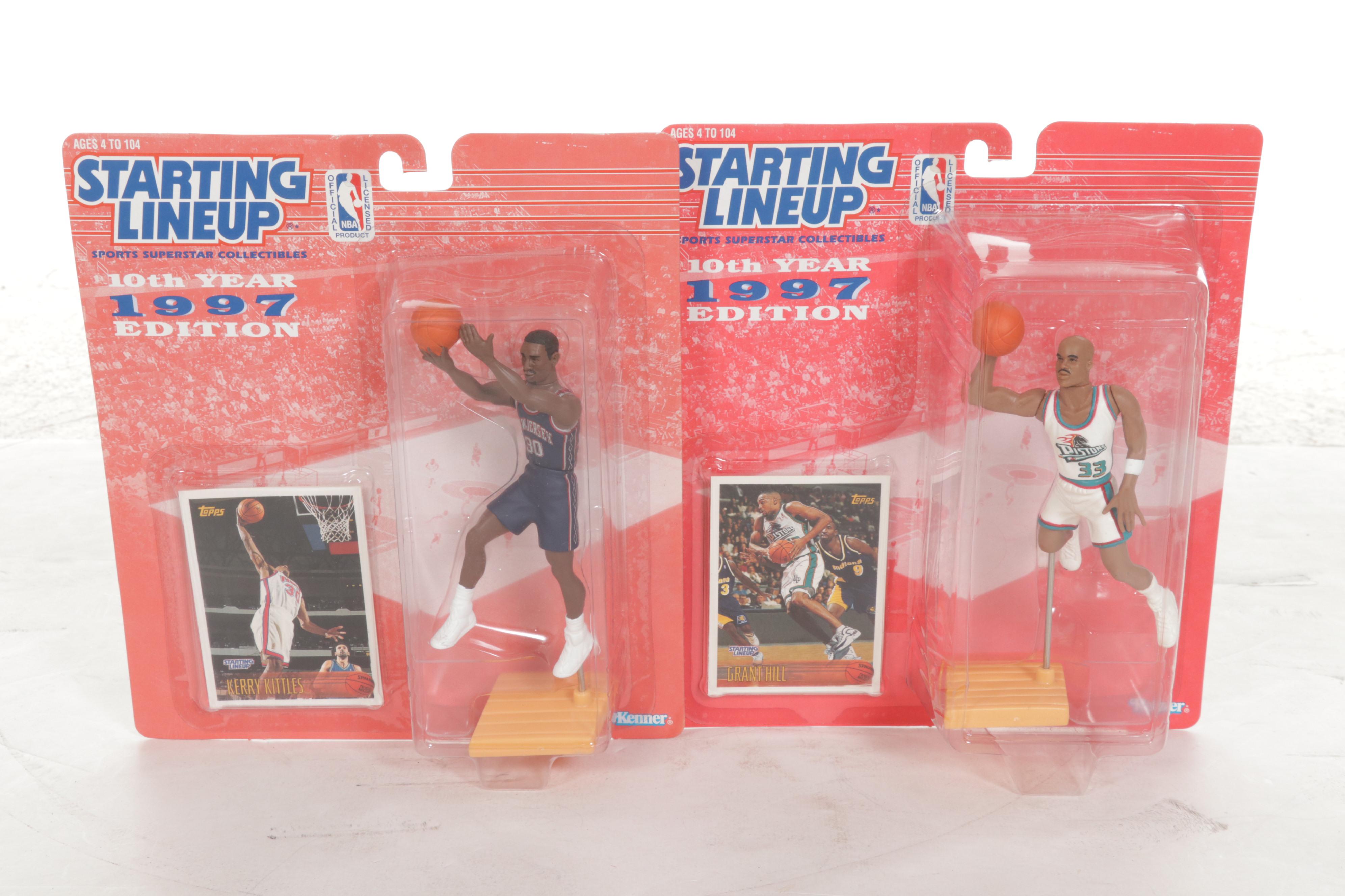 Kenner Starting Lineup Poseable Basketball Figures Featuring 1996 Team U.S.A.