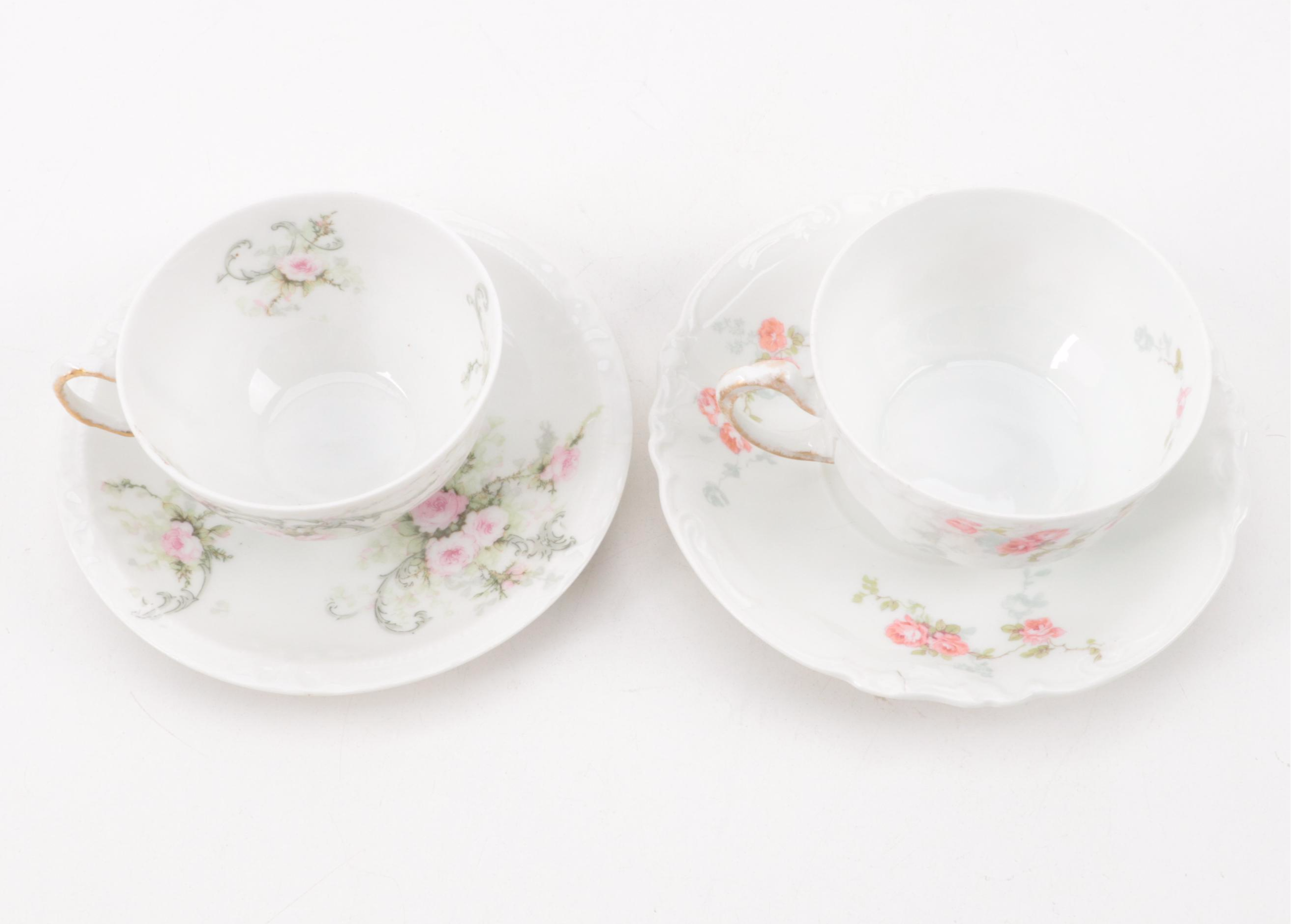 Haviland Limoges and Other Porcelain Tea and Demitasse Cups, 20th Century