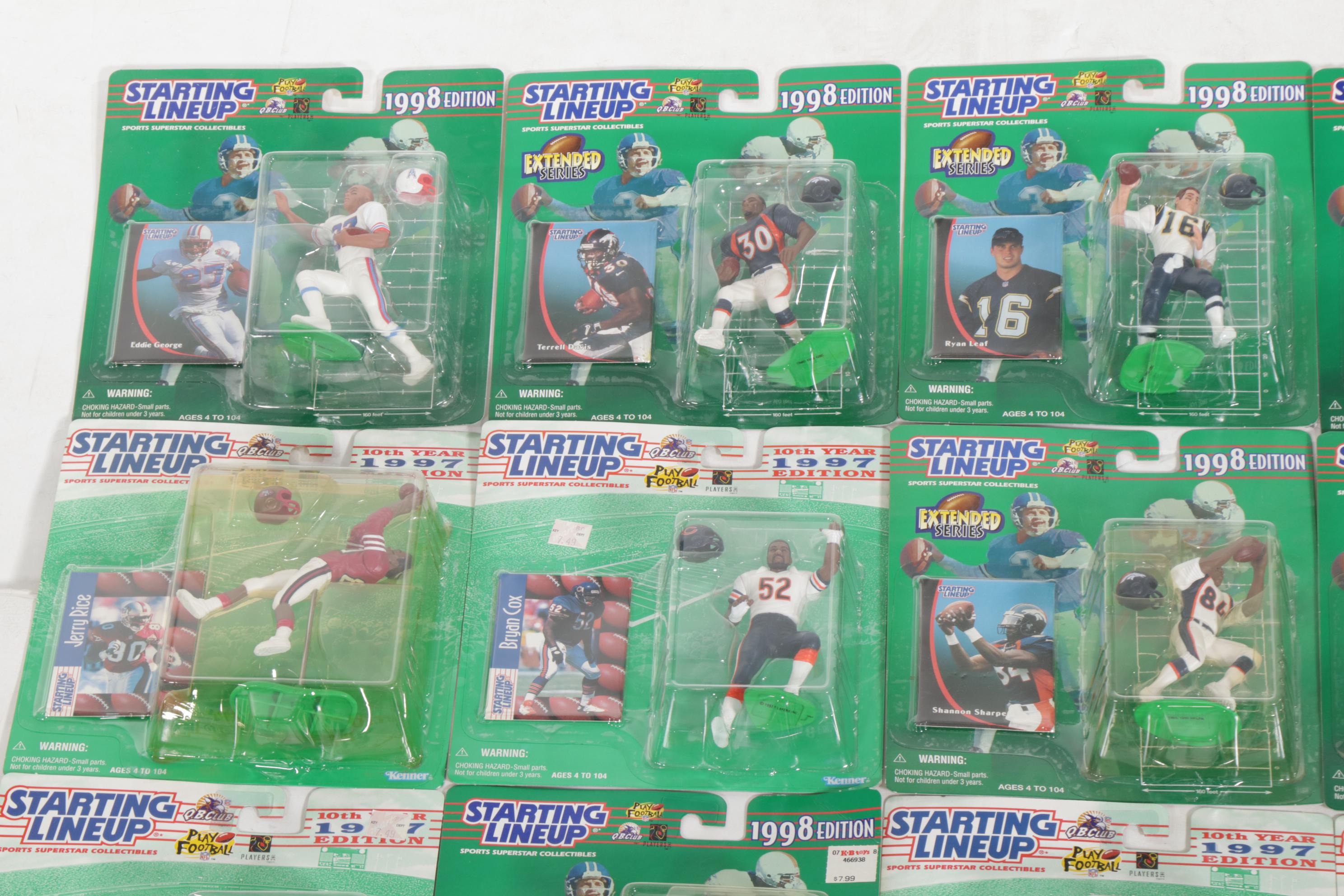 Kenner Starting Lineup Poseable Football Figures, 1994-1999