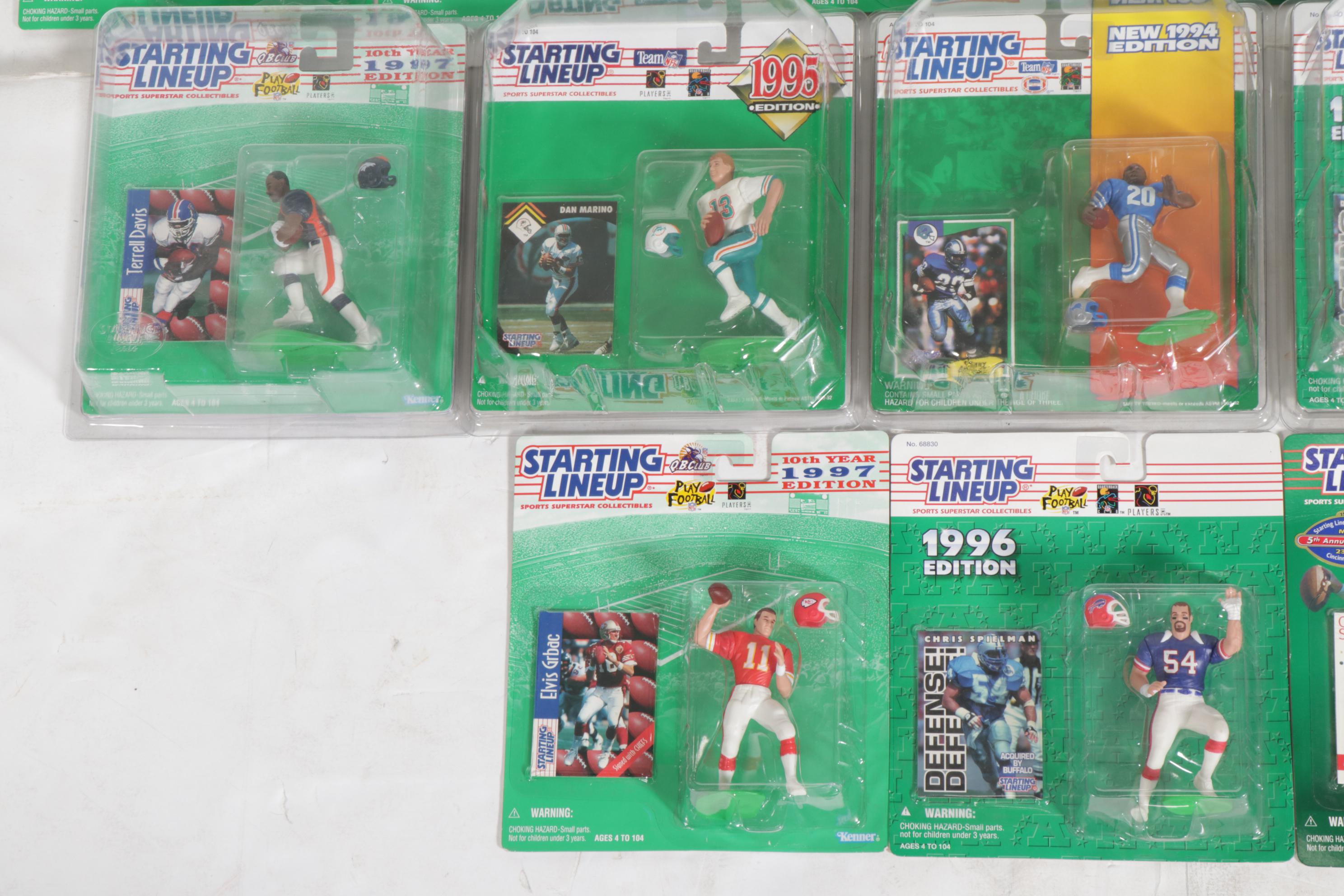 Kenner Starting Lineup Poseable Football Figures, 1994-1999