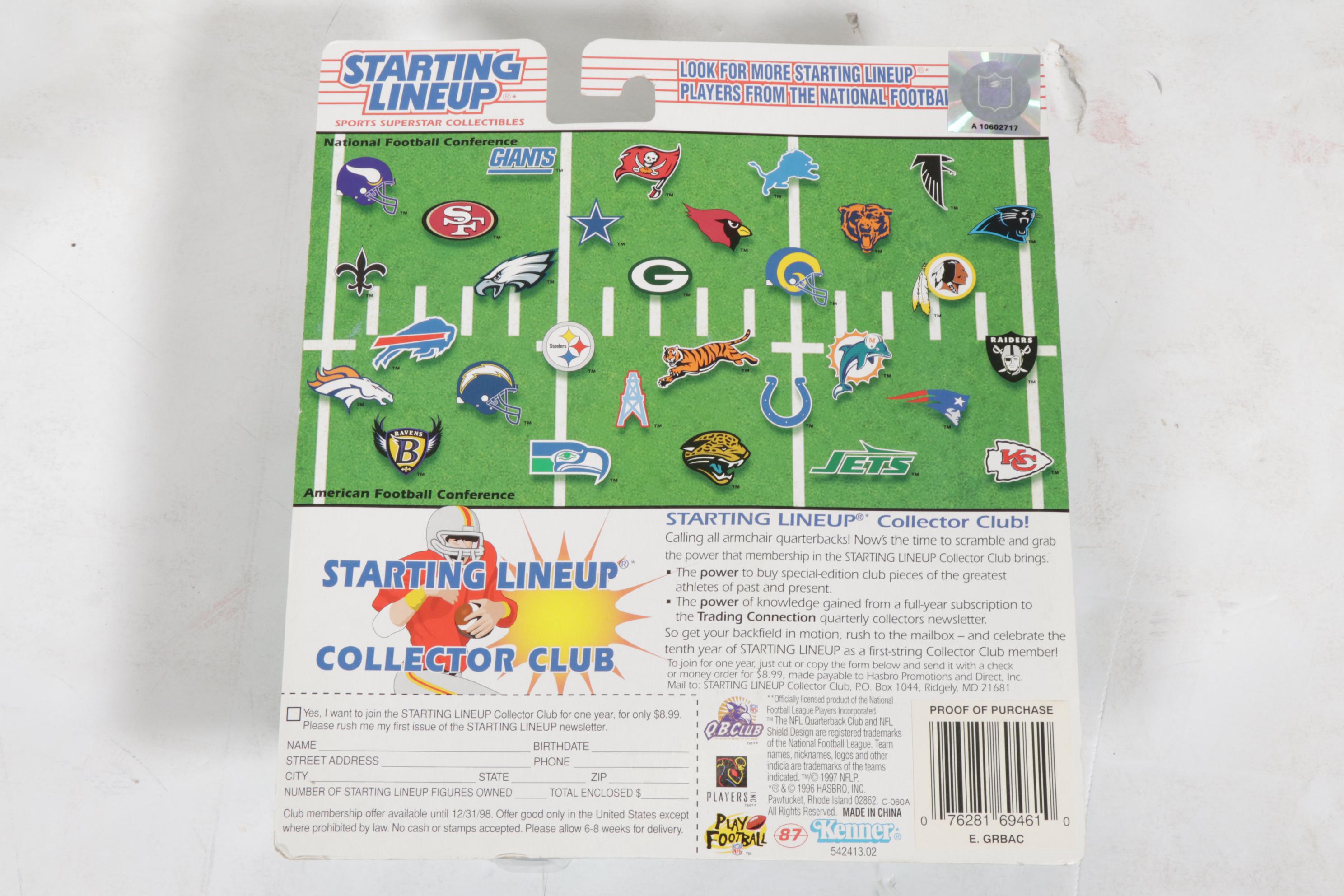 Kenner Starting Lineup Poseable Football Figures, 1994-1999