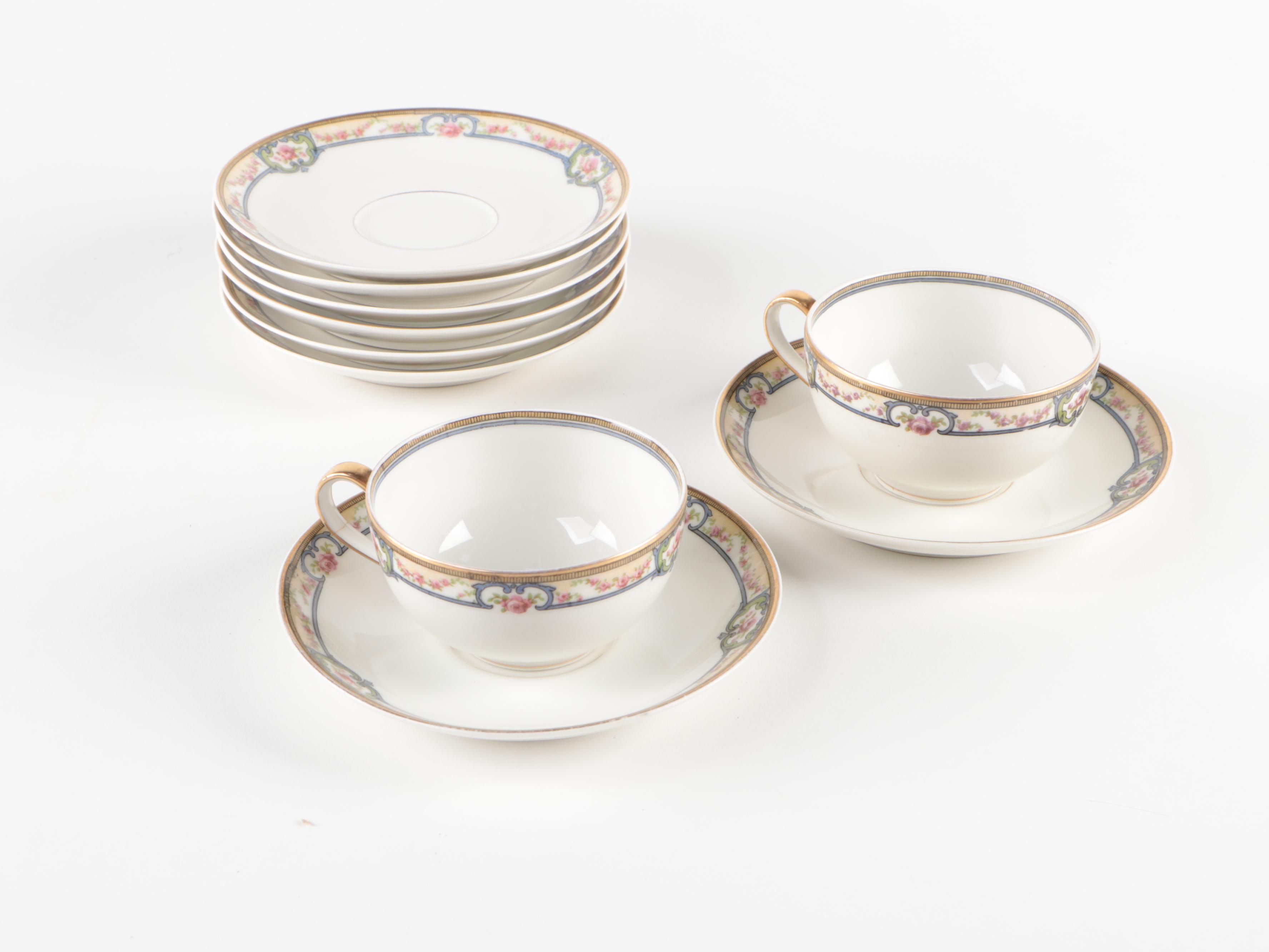 Haviland Floral Scrolled Rim Porcelain Dinnerware and More