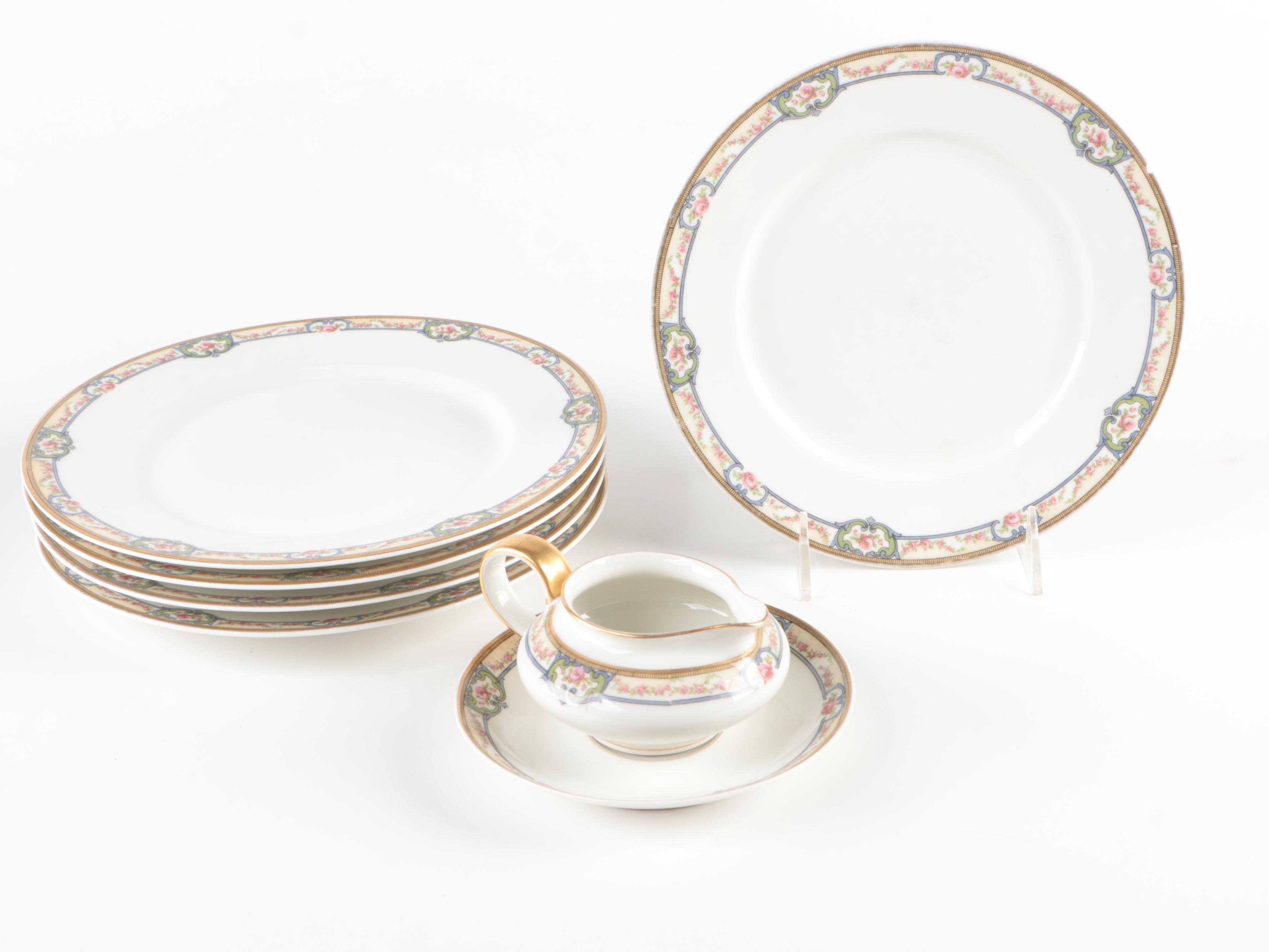 Haviland Floral Scrolled Rim Porcelain Dinnerware and More