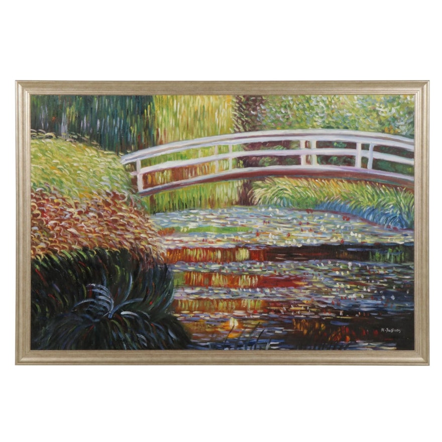 Large-Scale Copy Oil Painting After Claude Monet, 21st Century