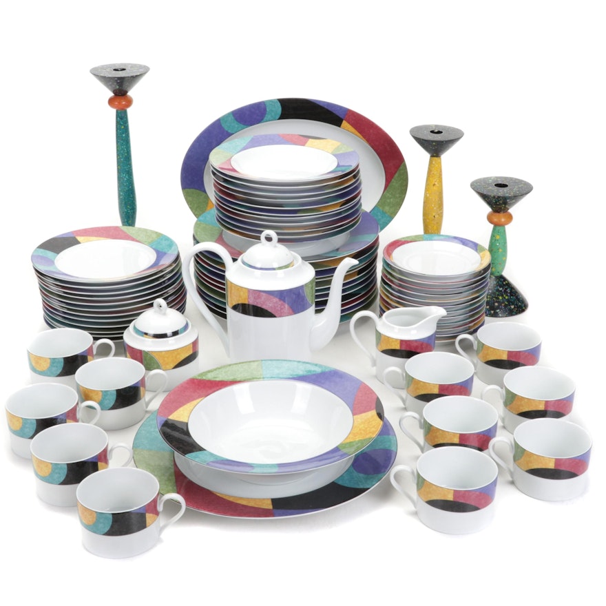 Mikasa "Currents" Dinnerware and Other Candlesticks