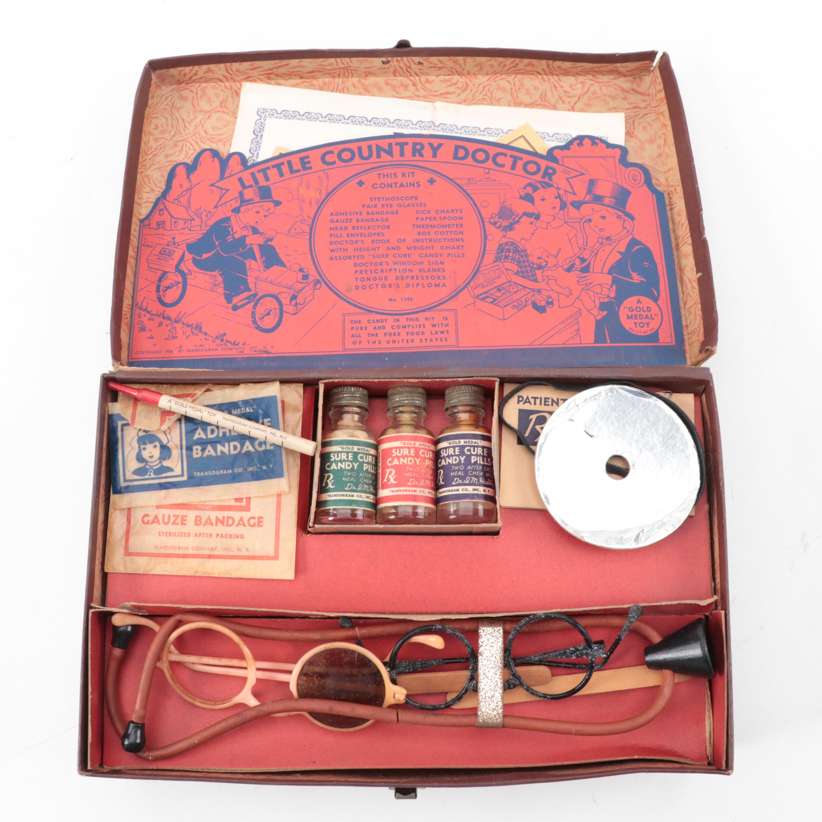 Zellophone Percussion Toy with Little Country Doctor Play Kit and Maracas