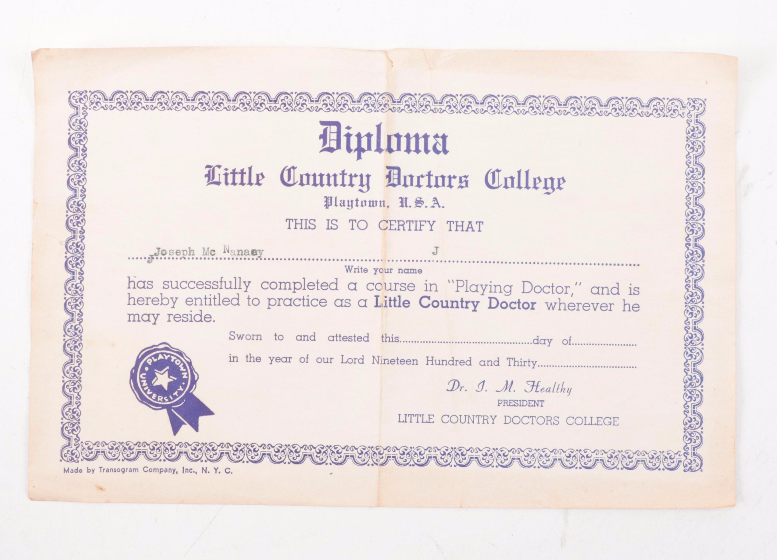 Zellophone Percussion Toy with Little Country Doctor Play Kit and Maracas