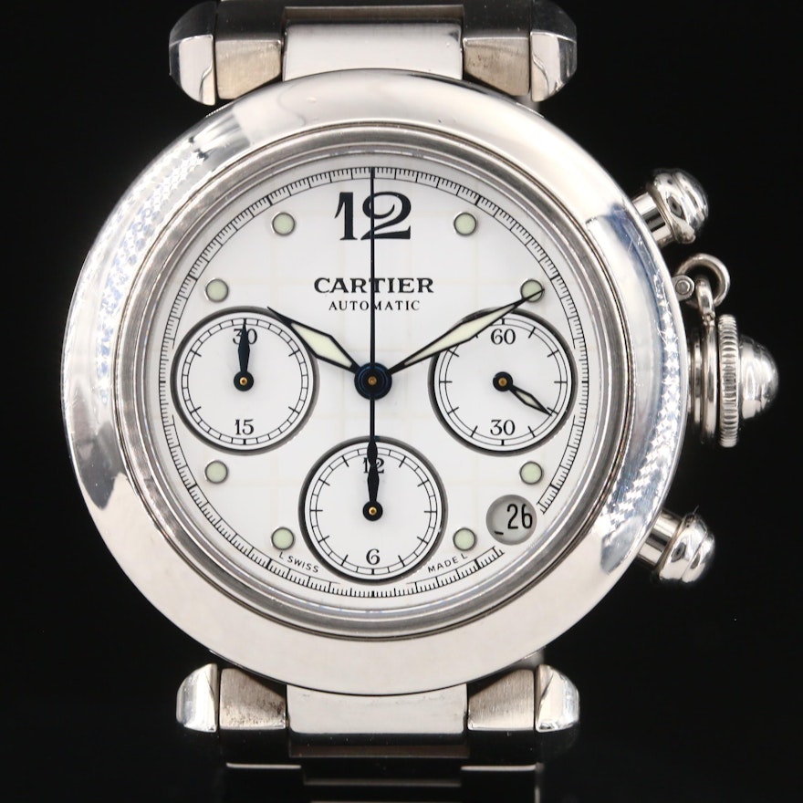 Cartier Pasha de Cartier Automatic Chronograph with Date Wristwatch