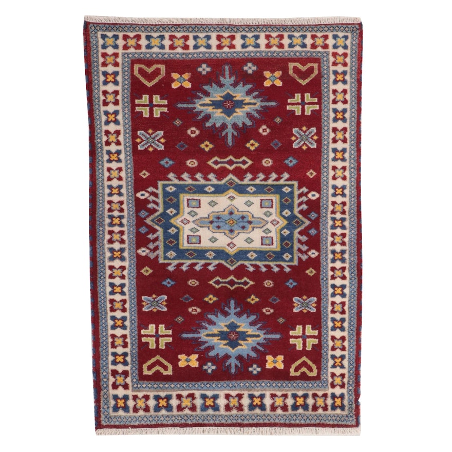3'11 x 6'2 Hand-Knotted Afghan Area Rug