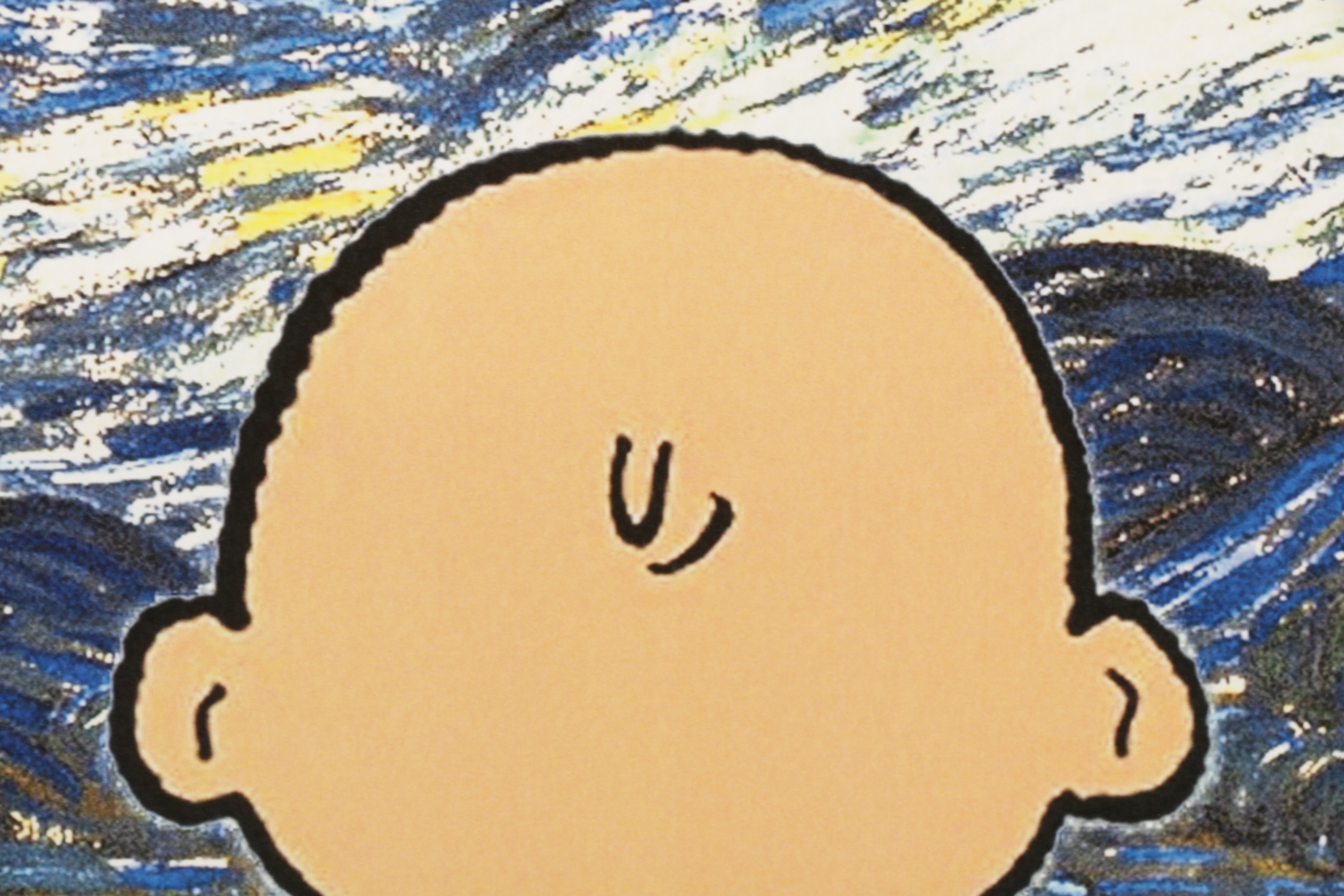 Death NYC Pop Art Graphic Print Homage to Van Gogh and Peanuts, 2022