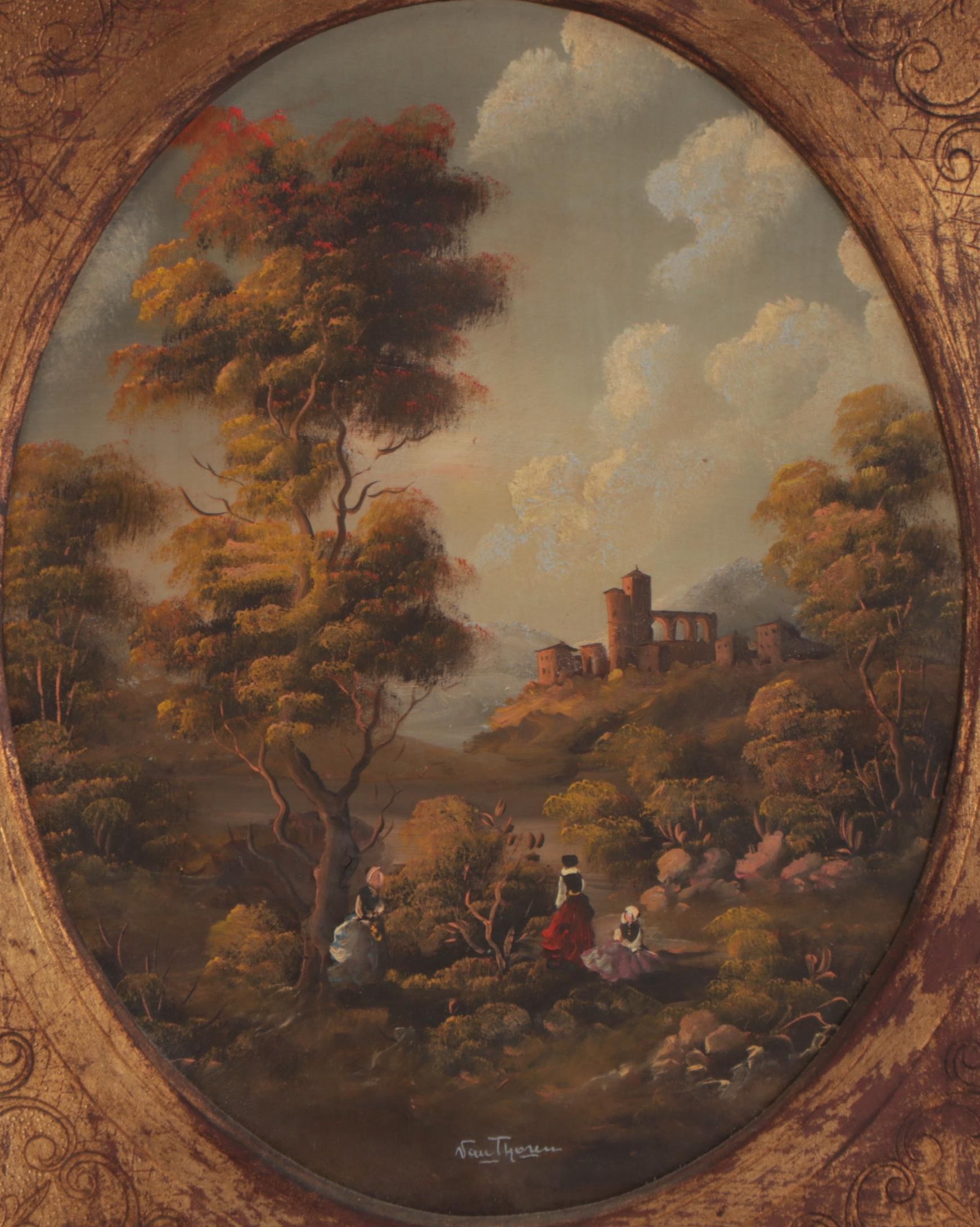 Landscape Oil Painting, Early 20th Century