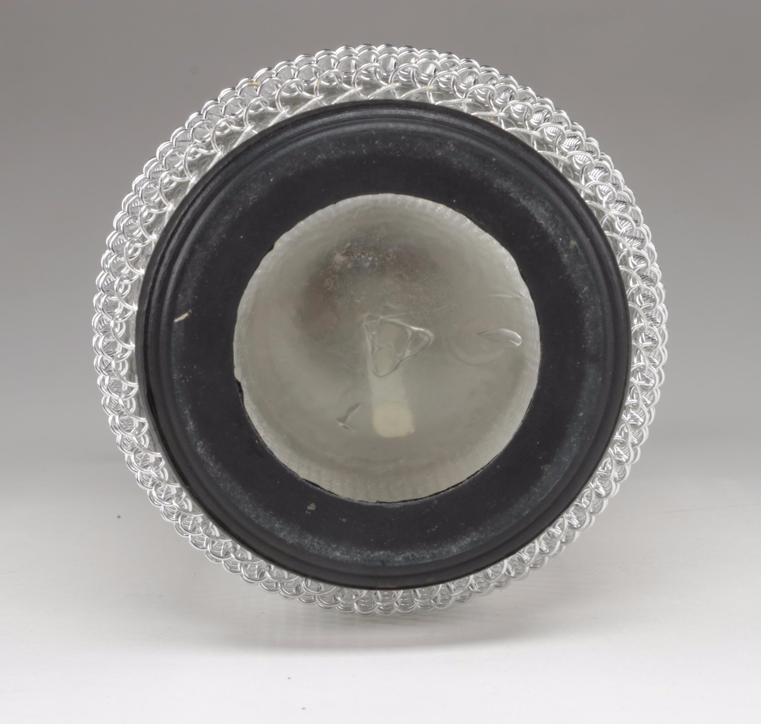 Cera for Federal Glass US Coin Goblets with Wire Wrapped Crystal Seltzer Bottle