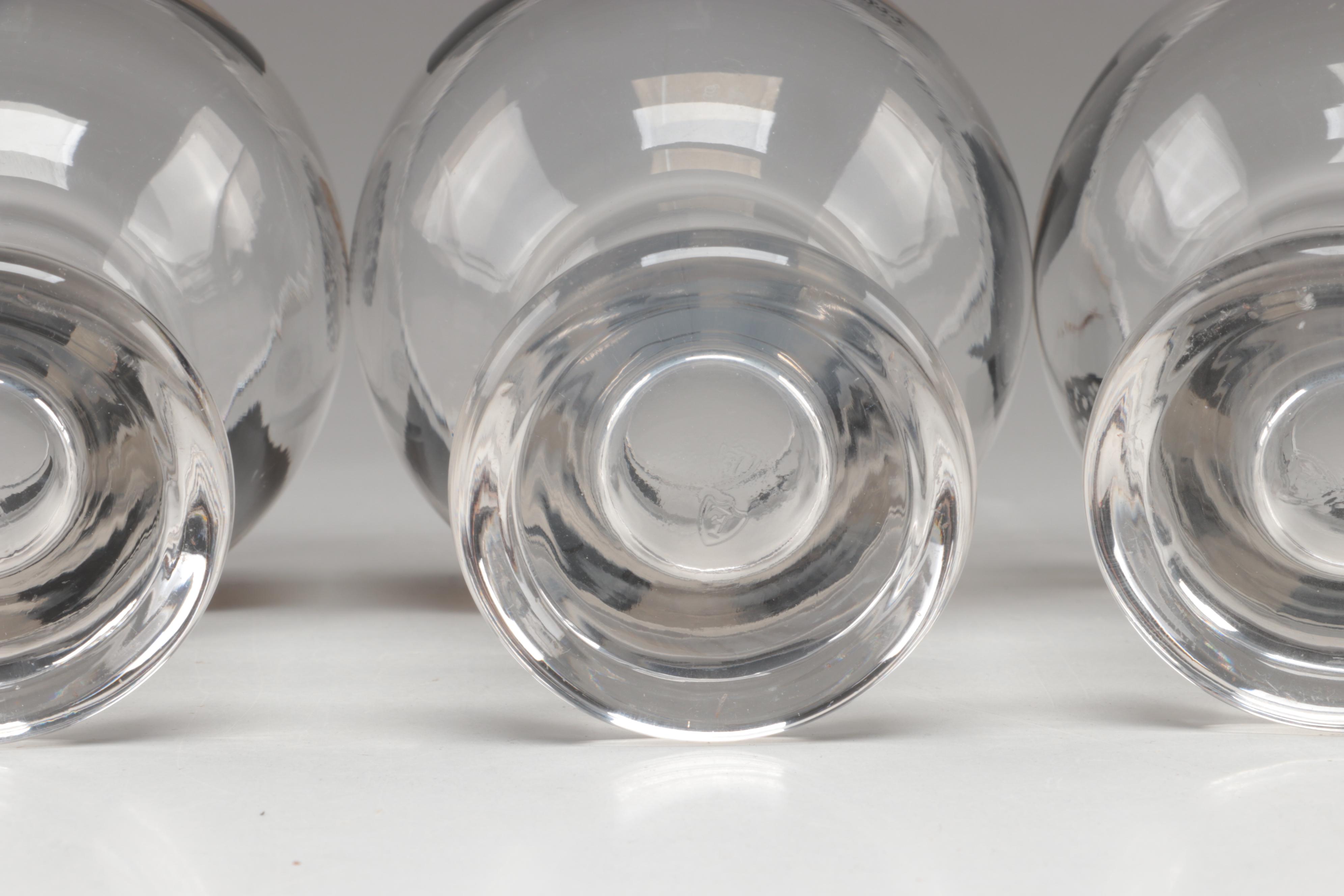 Cera for Federal Glass US Coin Goblets with Wire Wrapped Crystal Seltzer Bottle